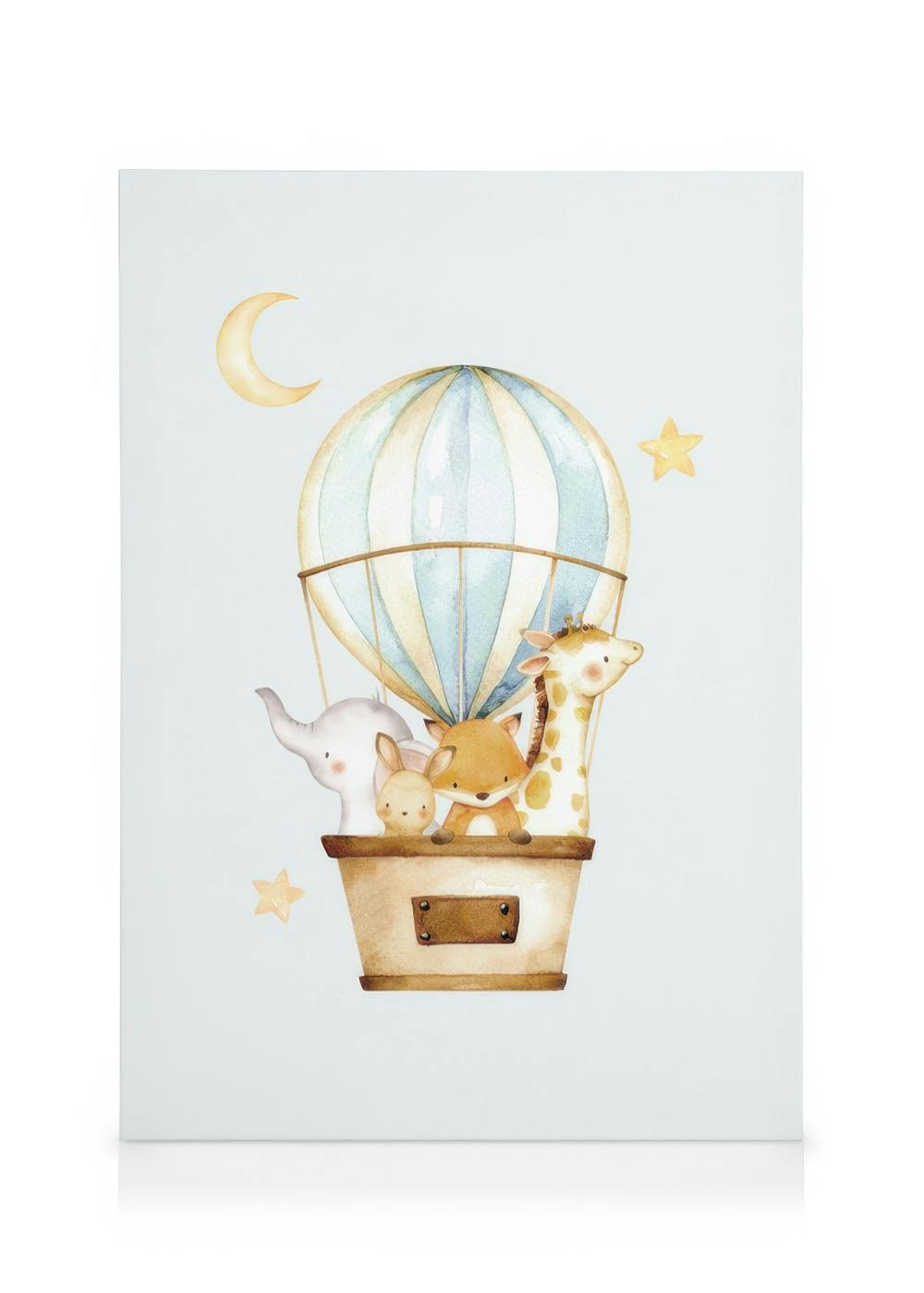 Canvas Prints - Hot Air Balloon Friends Canvas print (50x70 cm - Black Frame) - Poster Store