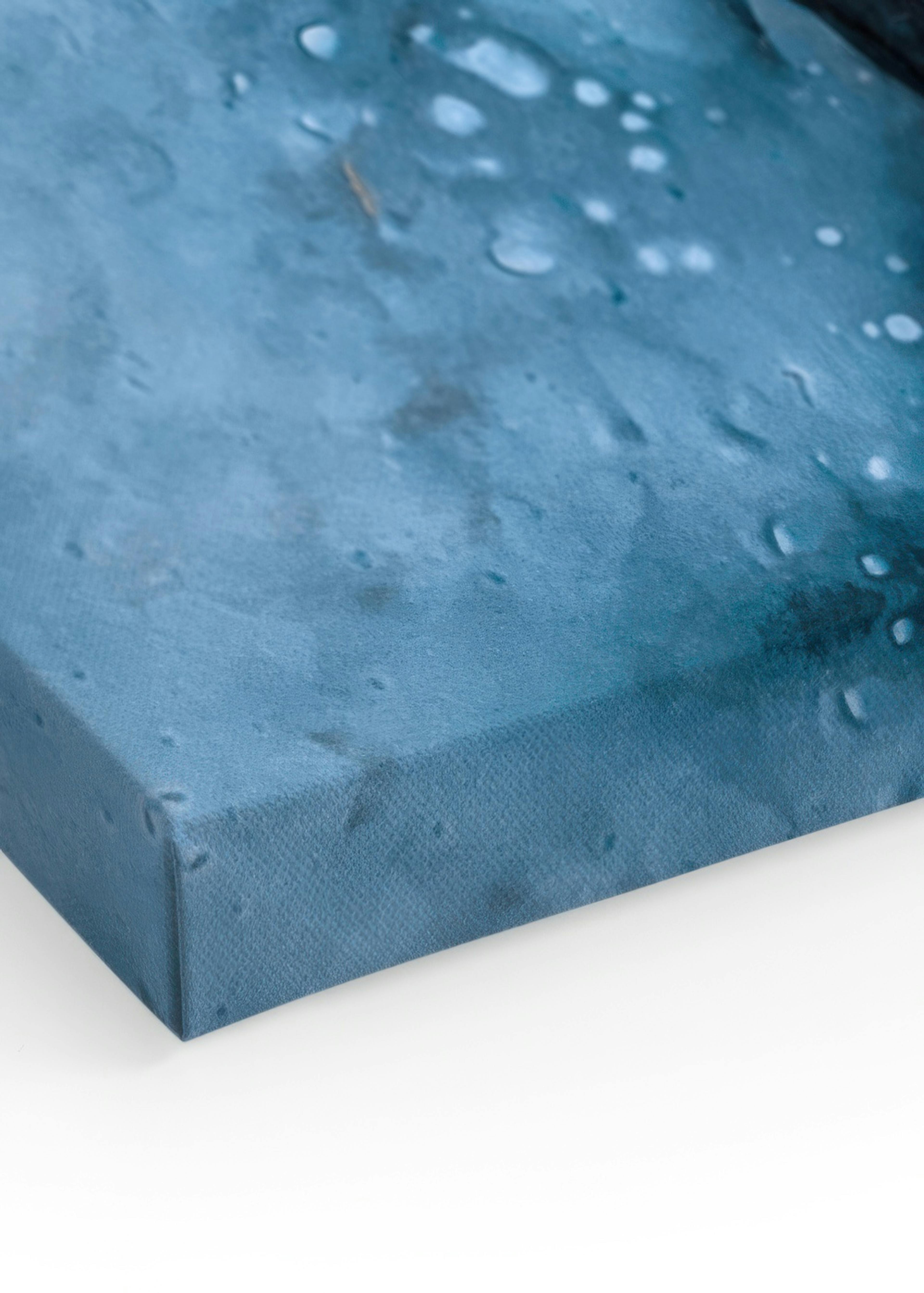 Abstract Blue Watercolour No1 Stampa su tela thumbnail