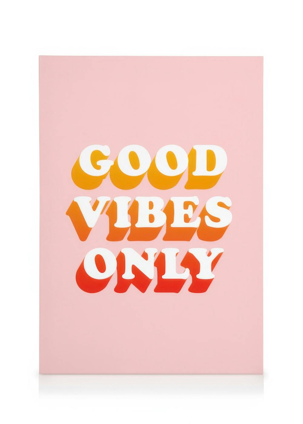 Good Vibes Only Canvas print (30x40 cm) - Poster Store