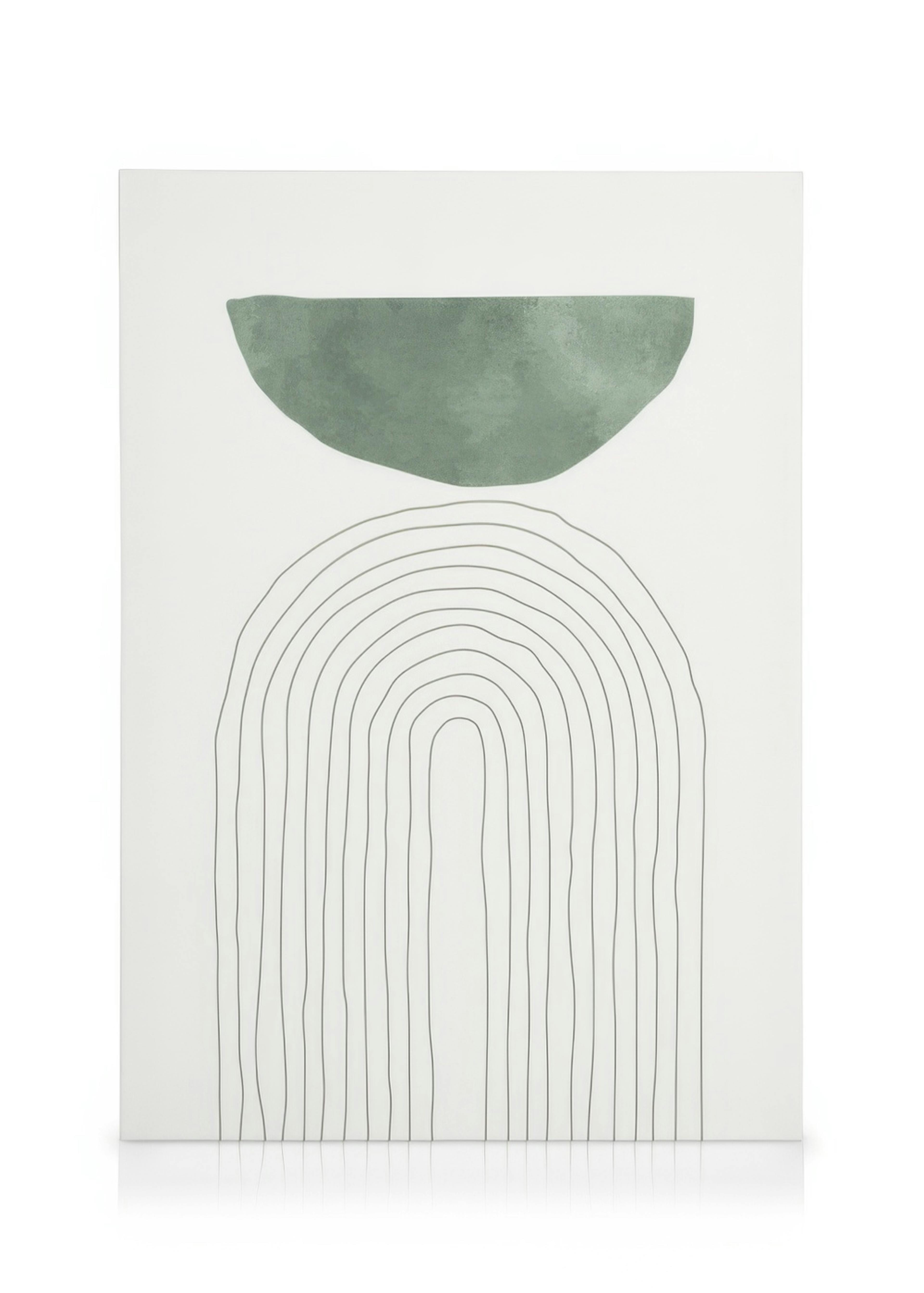 Arco Verde Illustrazione No1 Stampa su tela 0