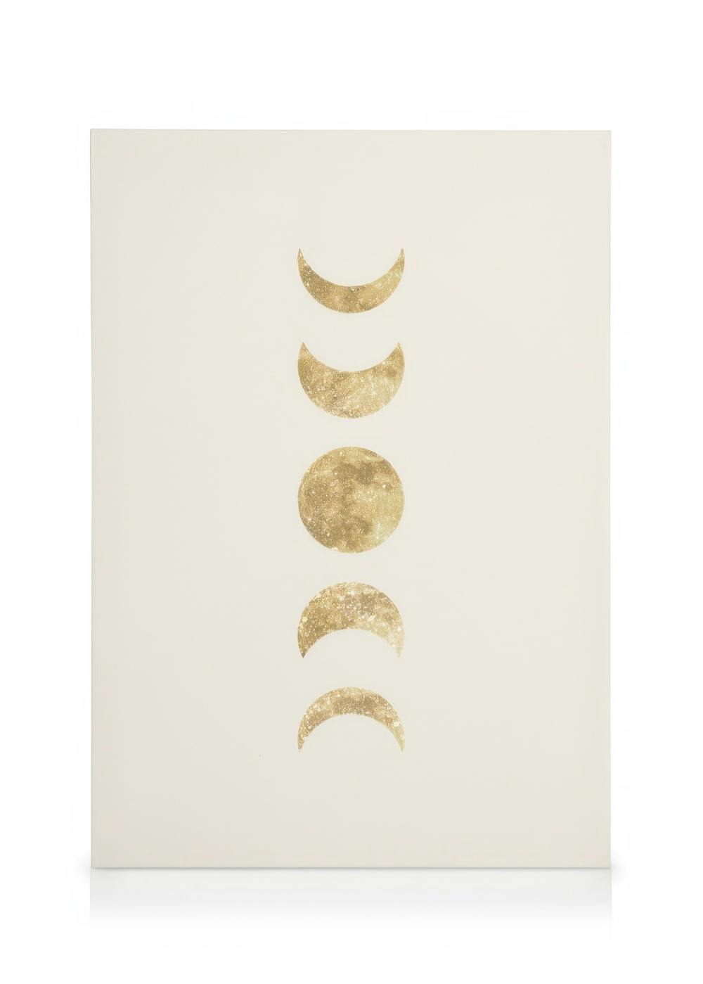 Golden Moon Phases Canvas print (30x40 cm) - Poster Store