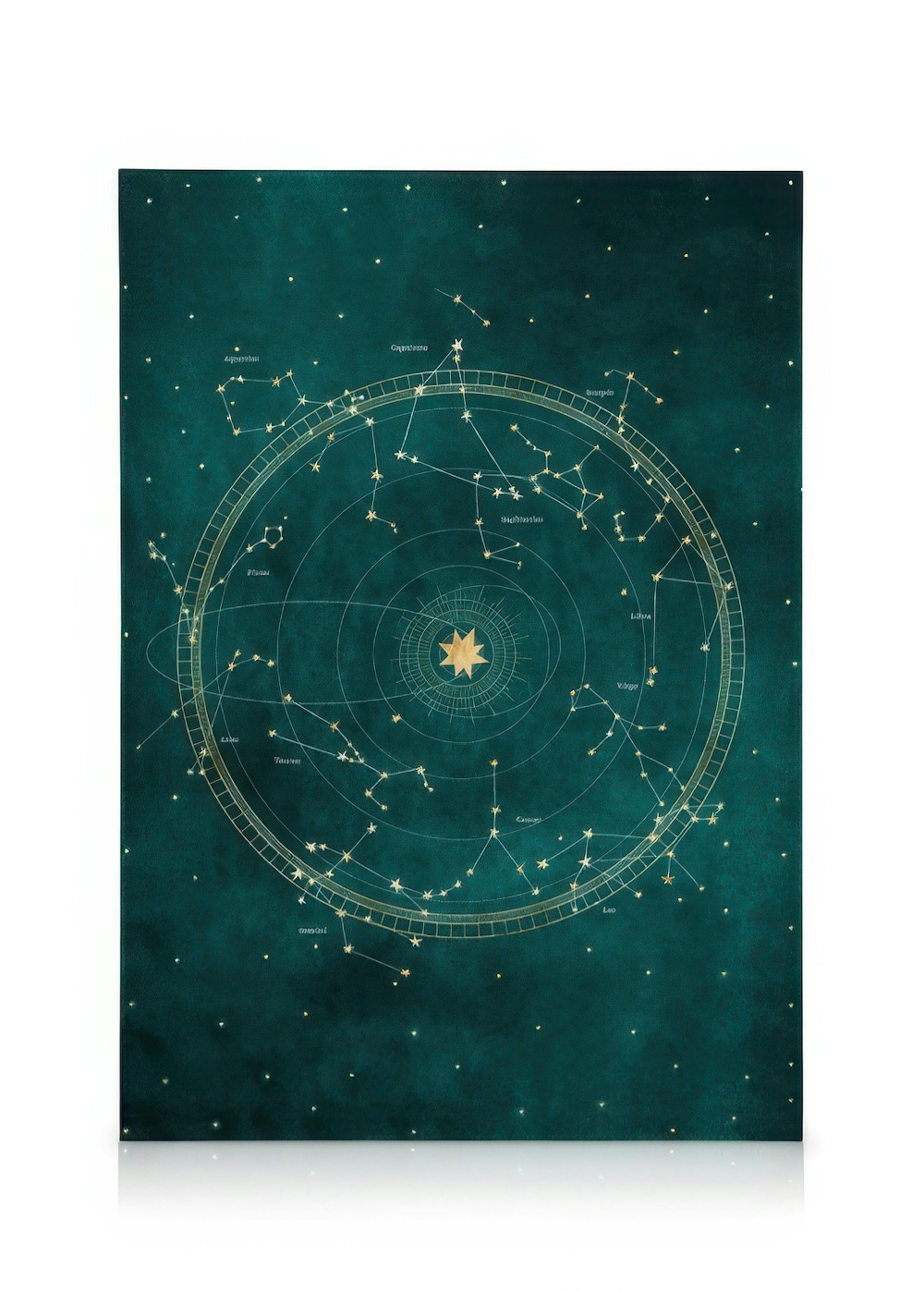 Zodiac Sign Map Canvas print 0