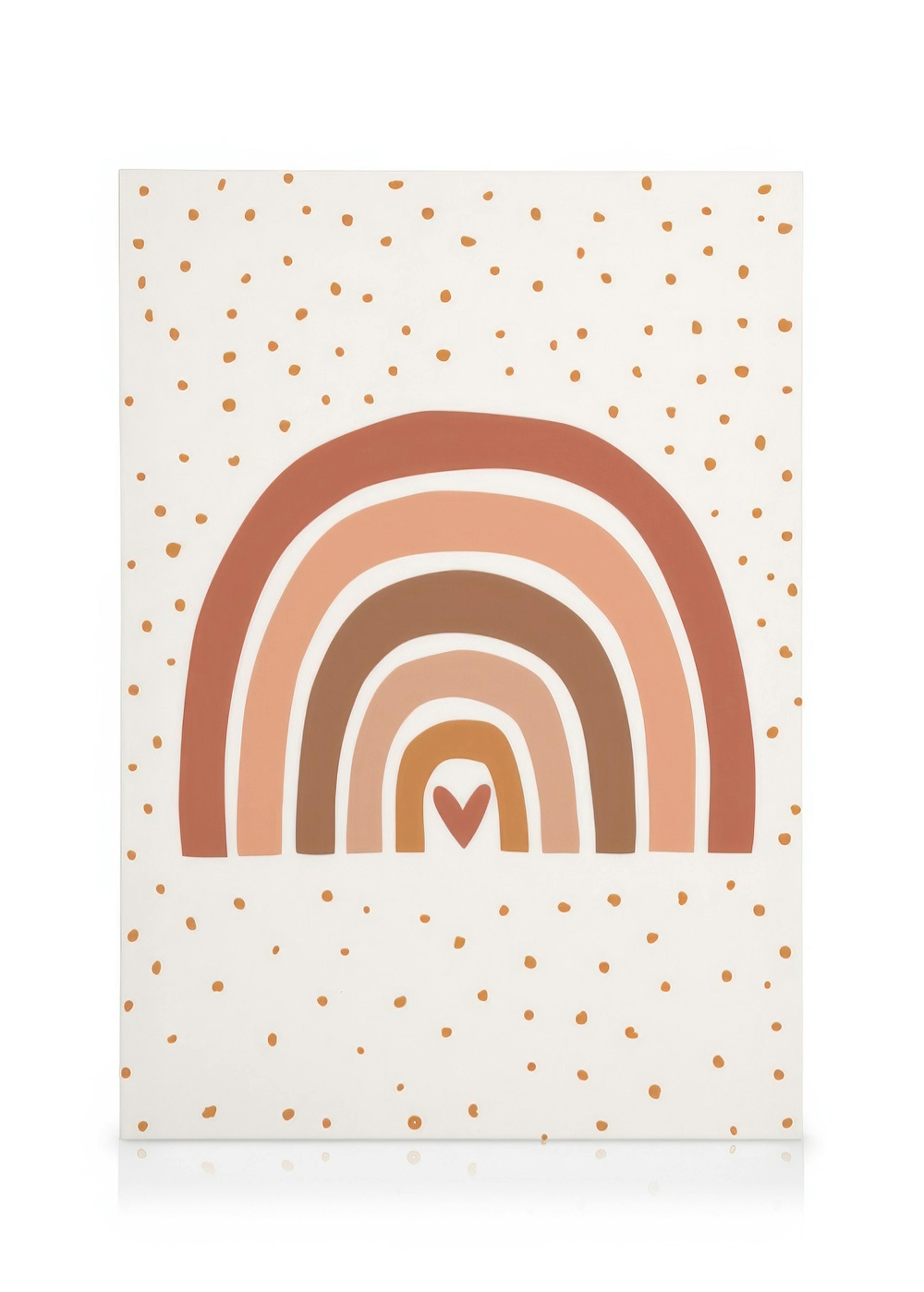 Hart Regenboog Canvas 0