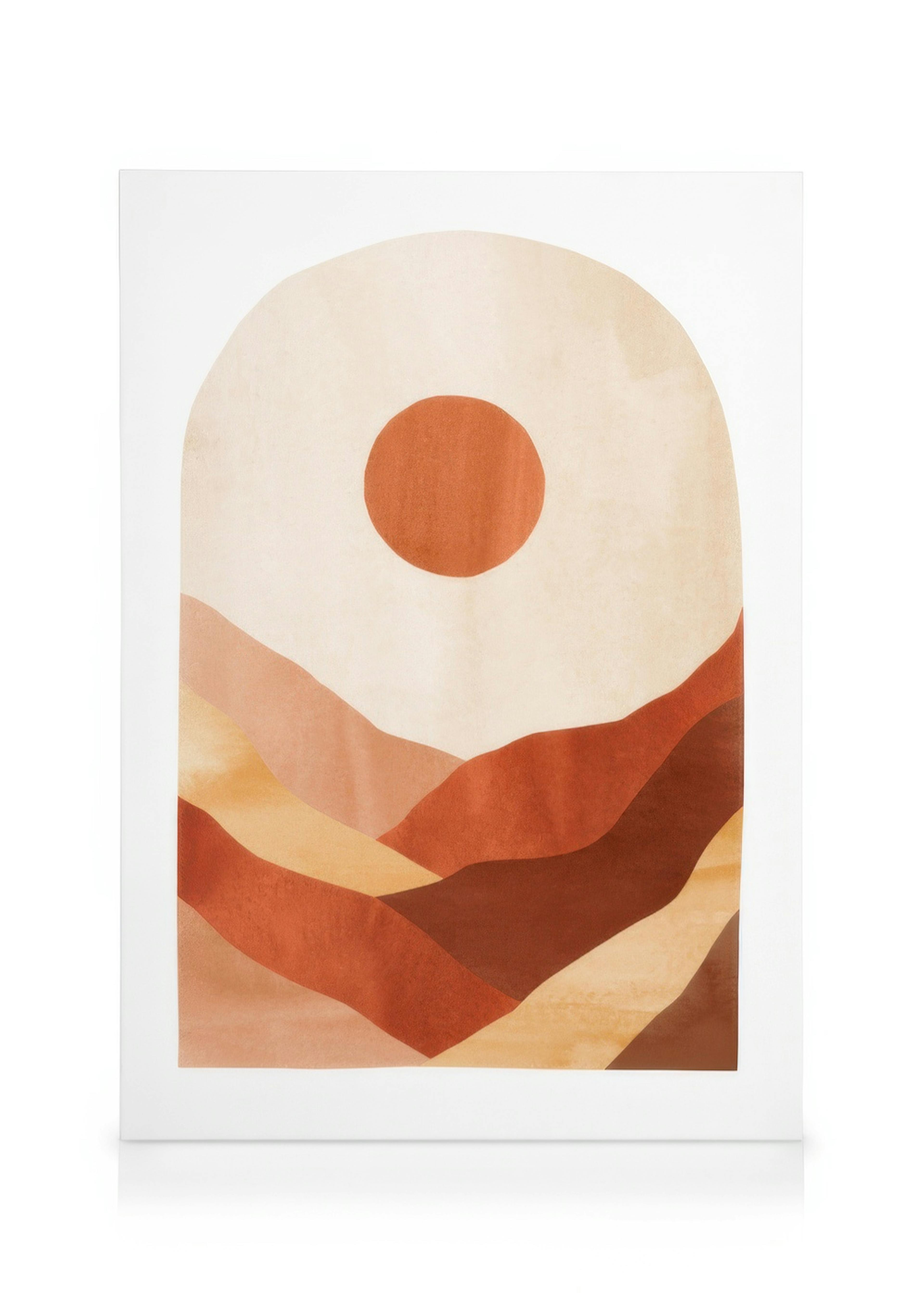 Abstract landschap Canvas 0