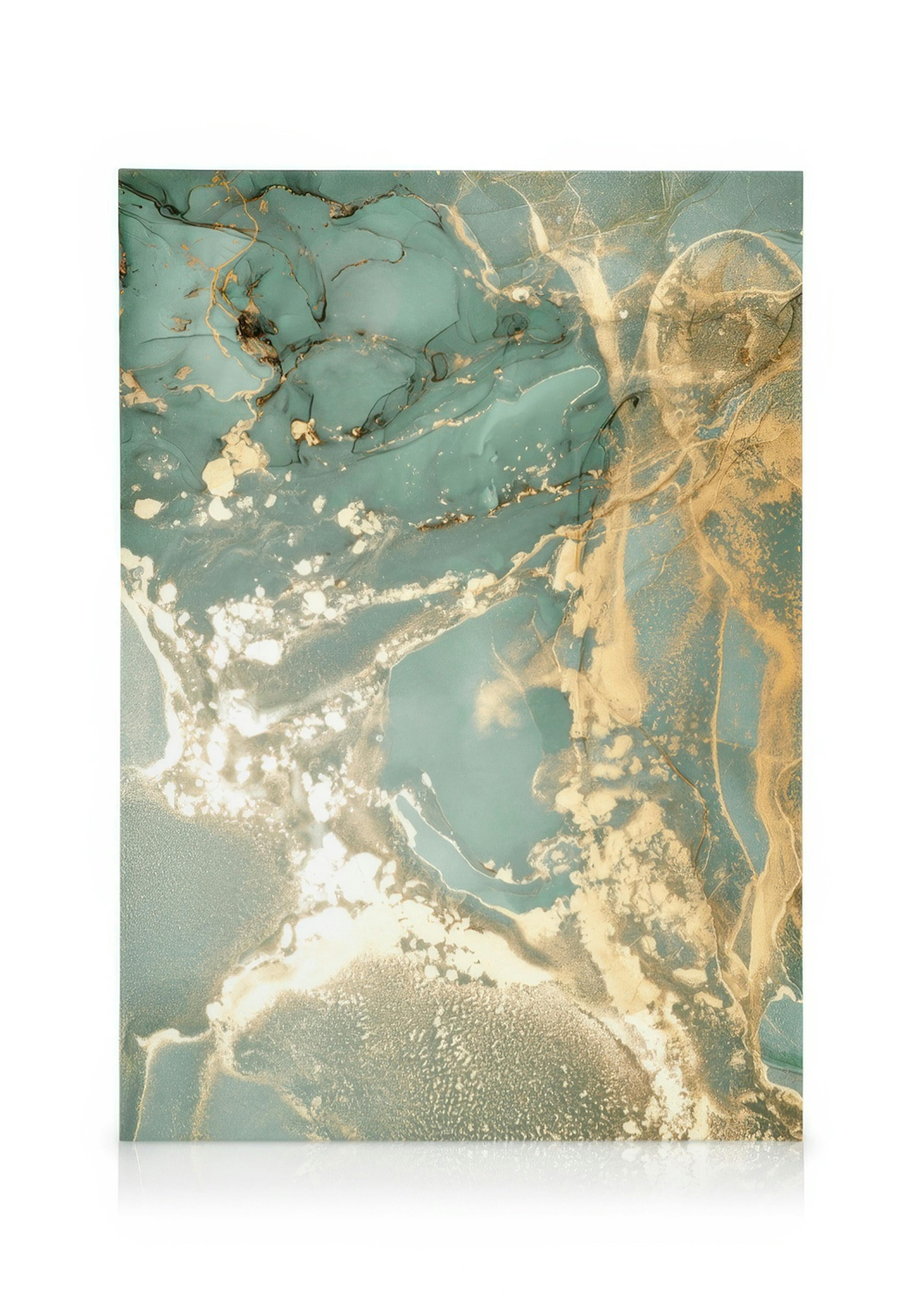 Abstract Green Marble No1 Kanvaasi 0