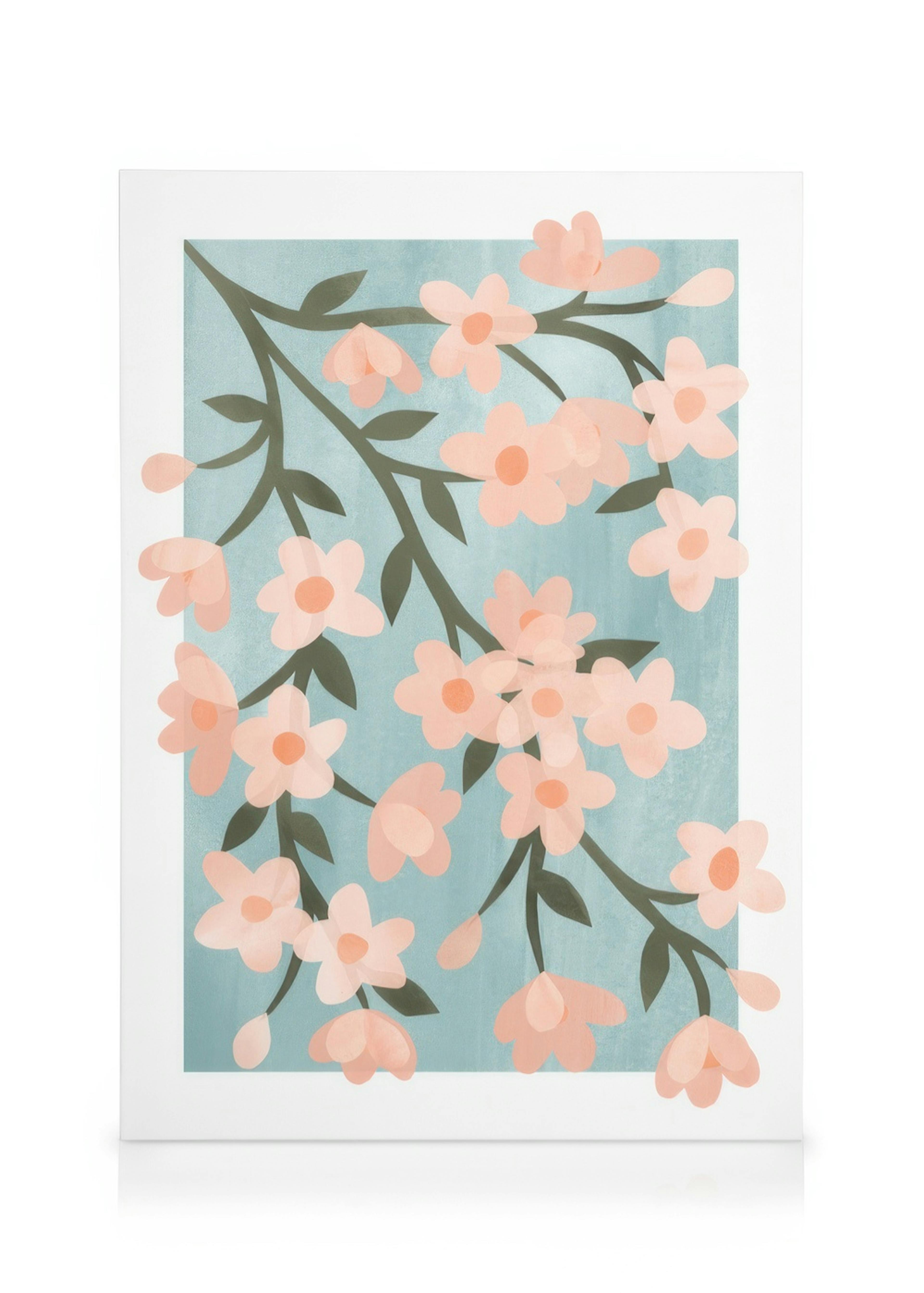 Abstraktes Kirschblüten leinwand 0