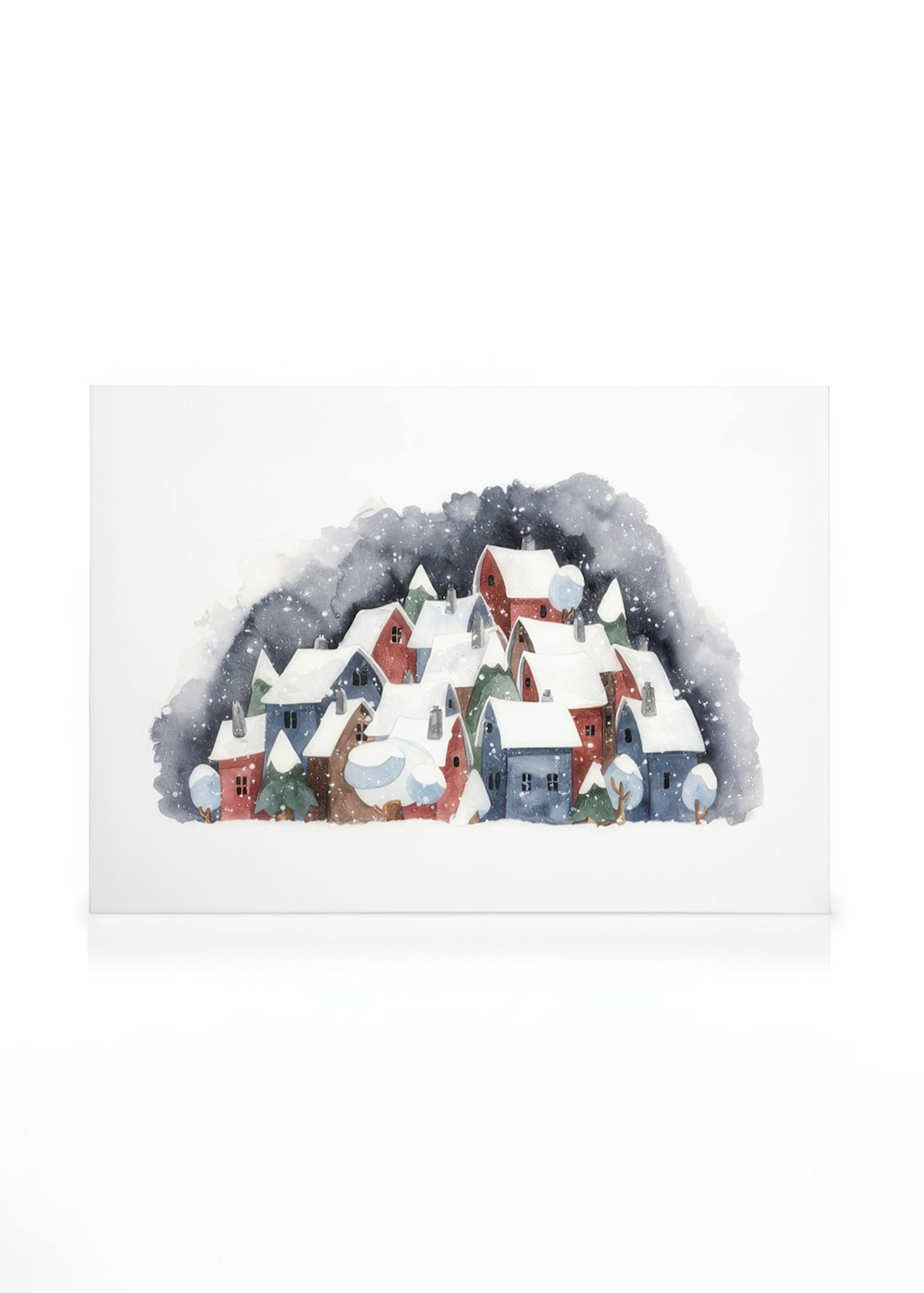 Snowy Town Canvas print 0