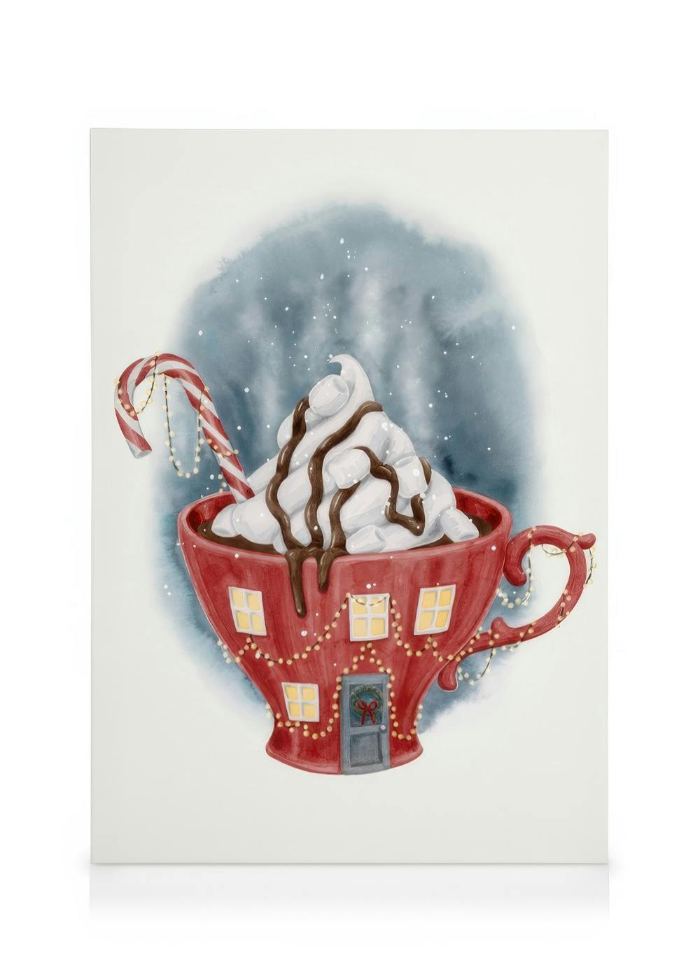 Wintery Cup Canvas (50x70 cm) - Poster Store