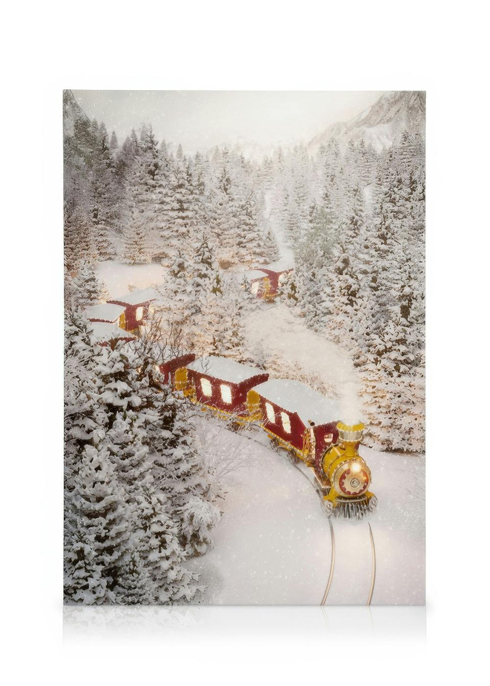 Holiday Train Canvas (50x70 cm) - Poster Store