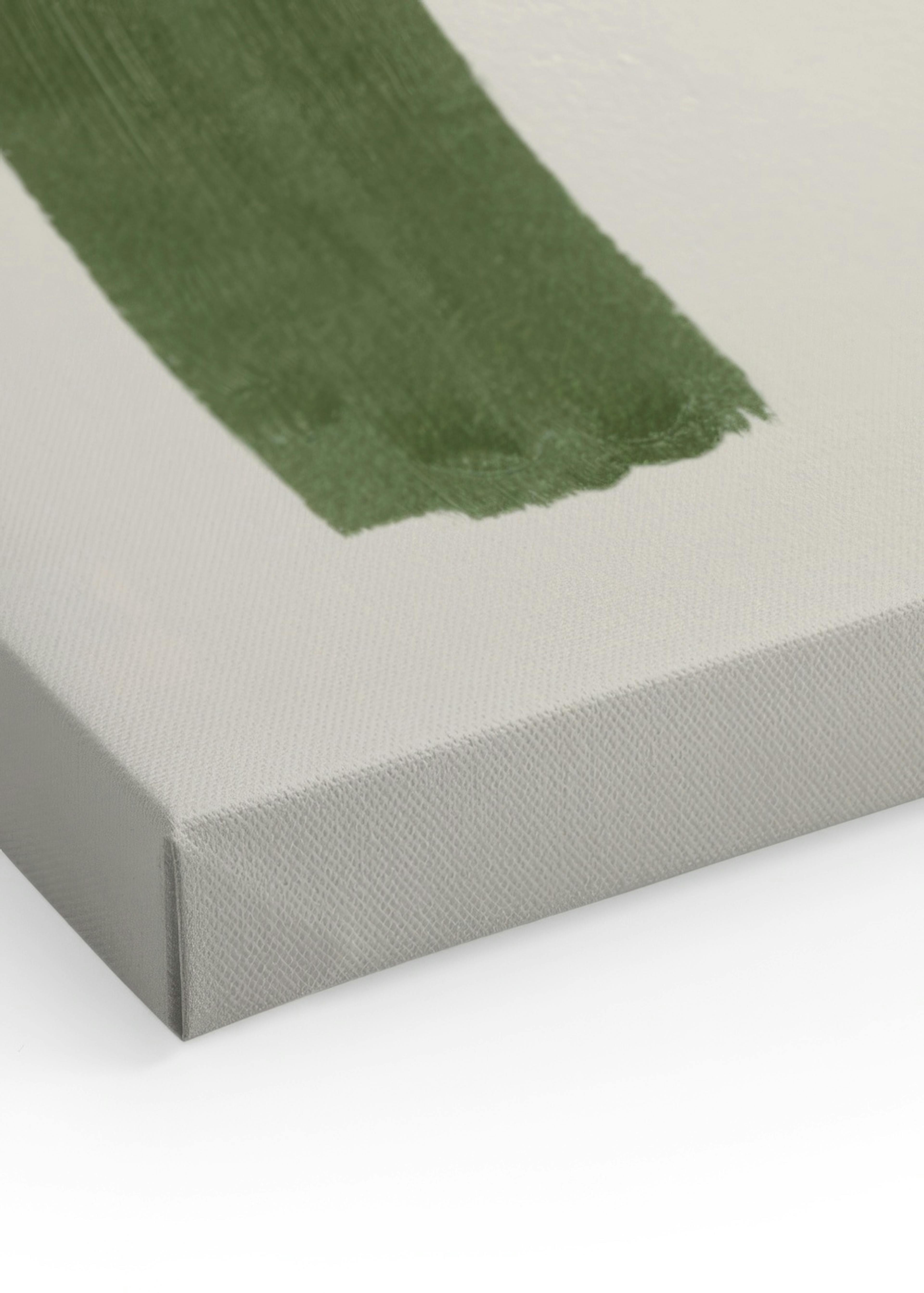 Green Graphic Shapes No1 Canvas print thumbnail