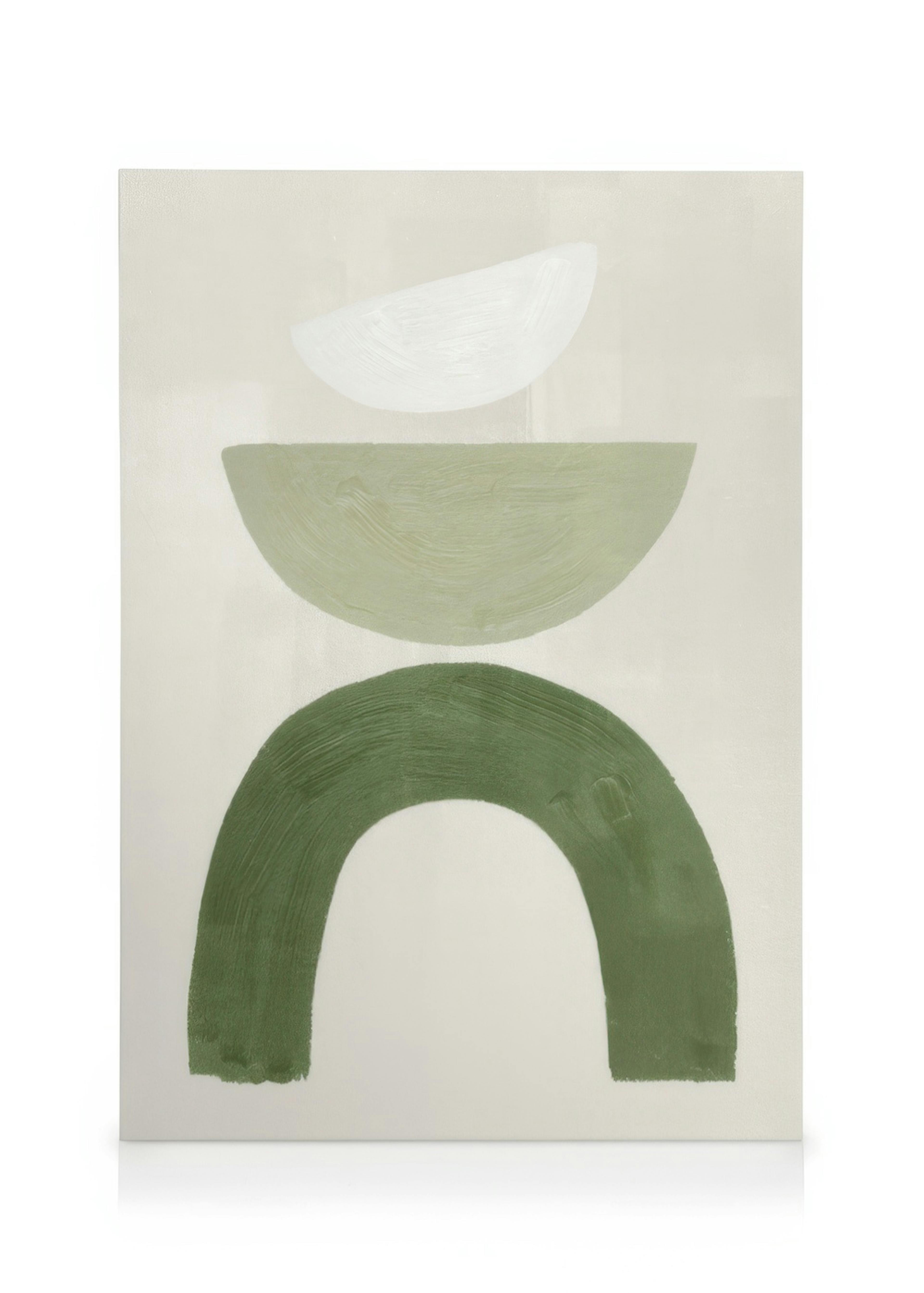 Grüne grafische Formen No1 leinwand 0