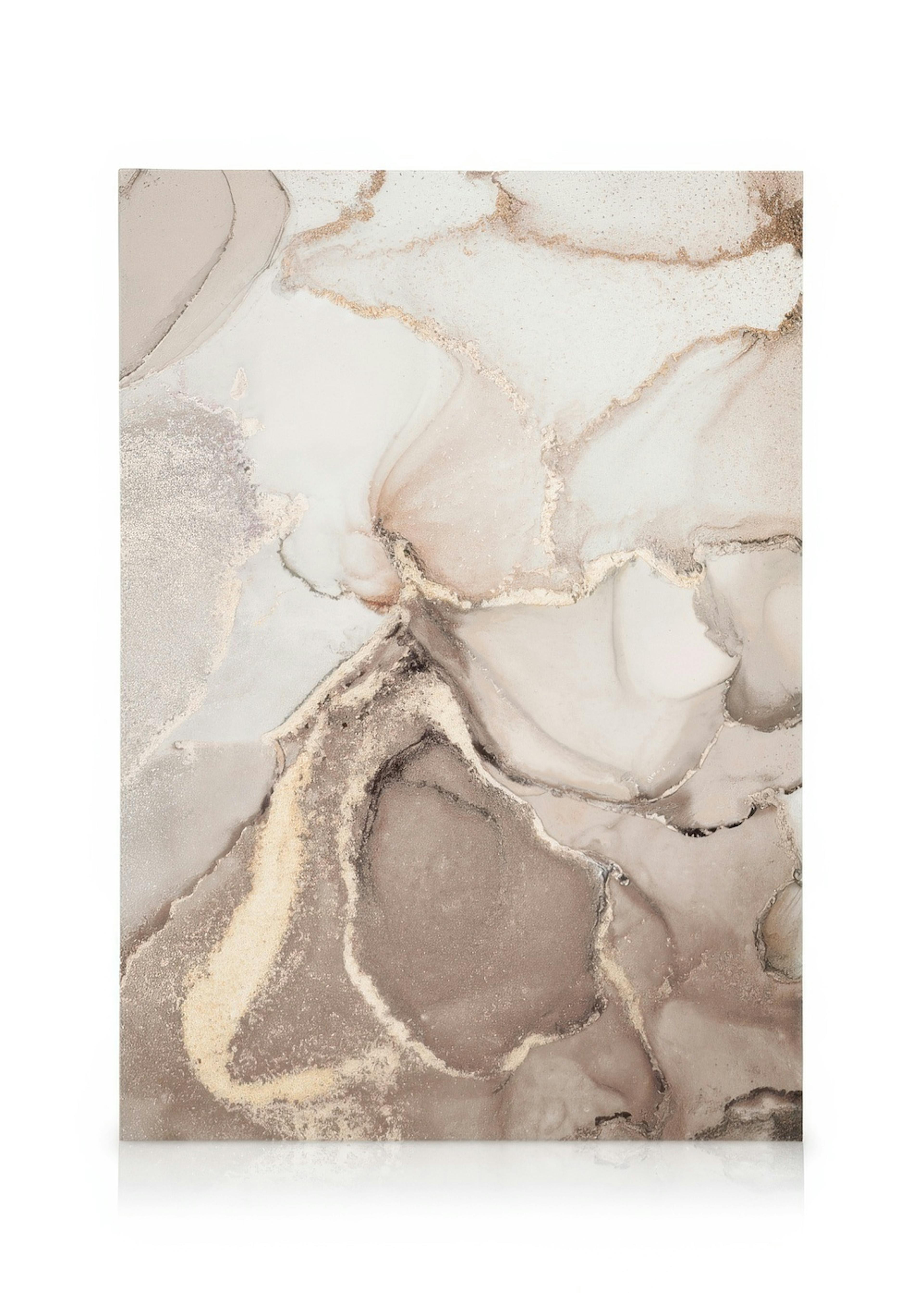 Abstrakt Beige Marmor No2 Leinwand 0