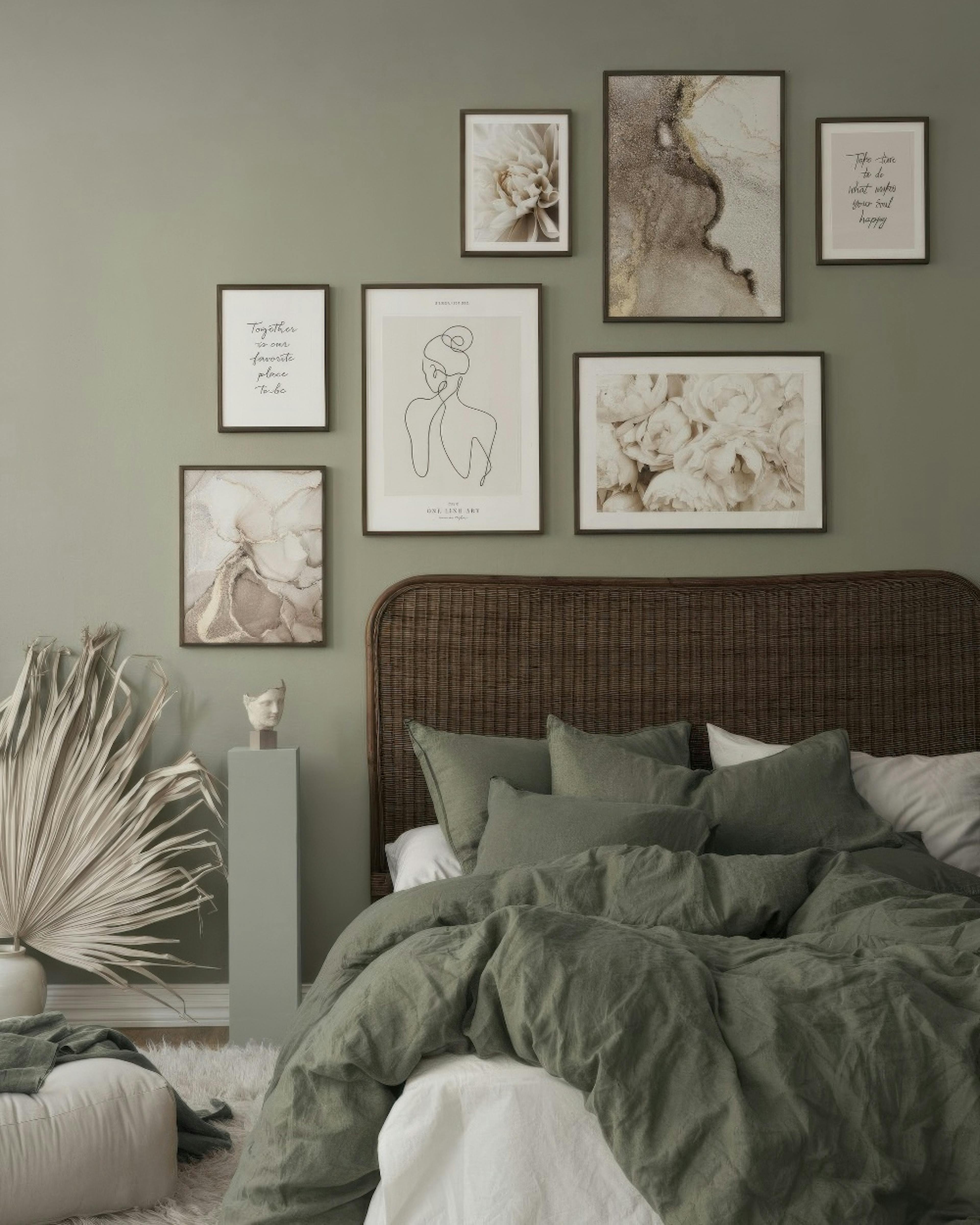Amorous white hues Gallery Wall