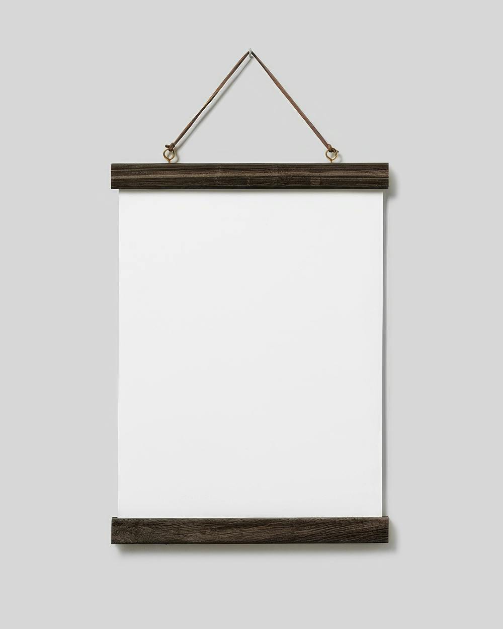 Donkere eik Posterhänger 22 cm, Magneetsluiting (22 cm) - Poster Store