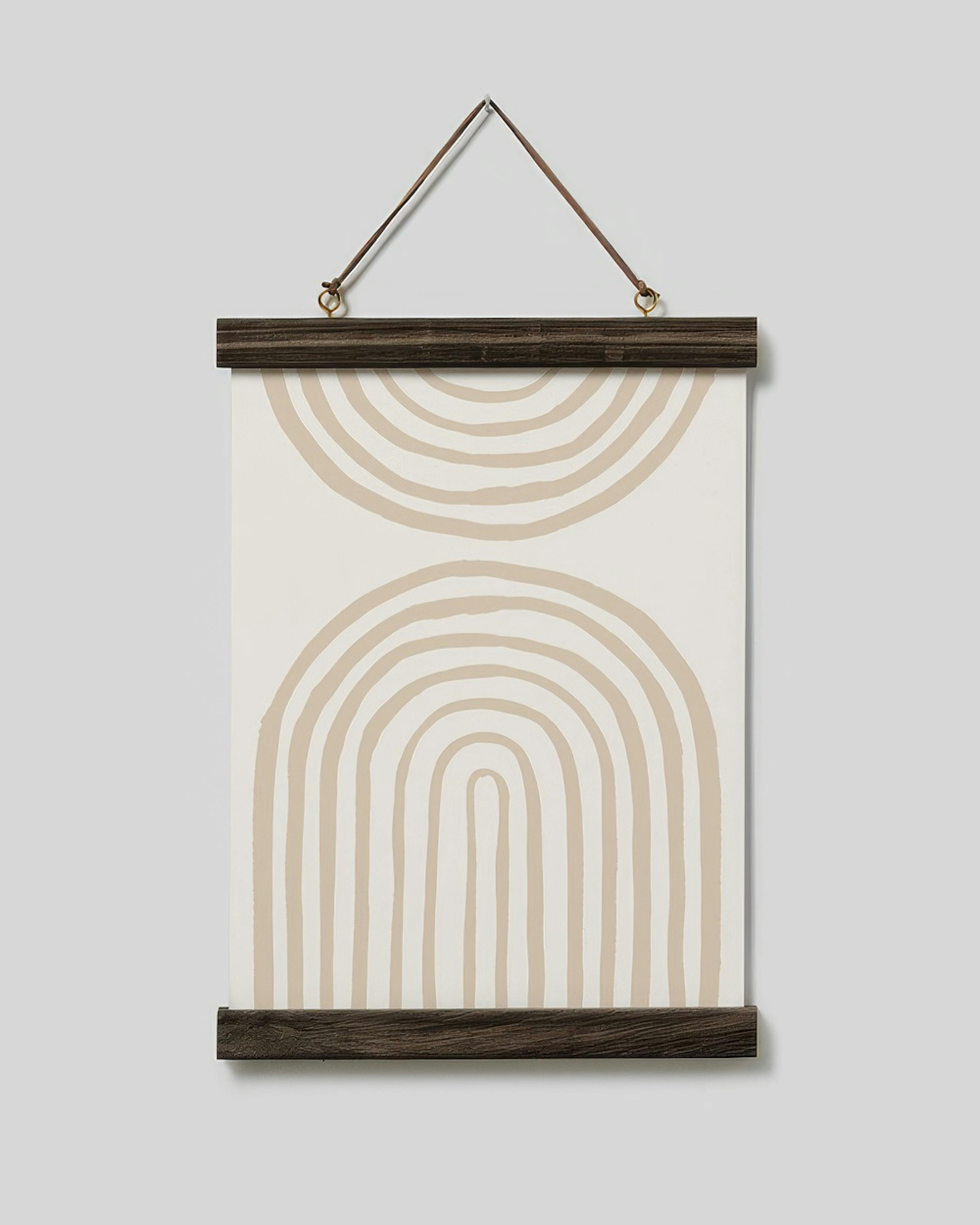 Chêne foncé Porte-affiche 22 cm, Fermeture Magnétique thumbnail
