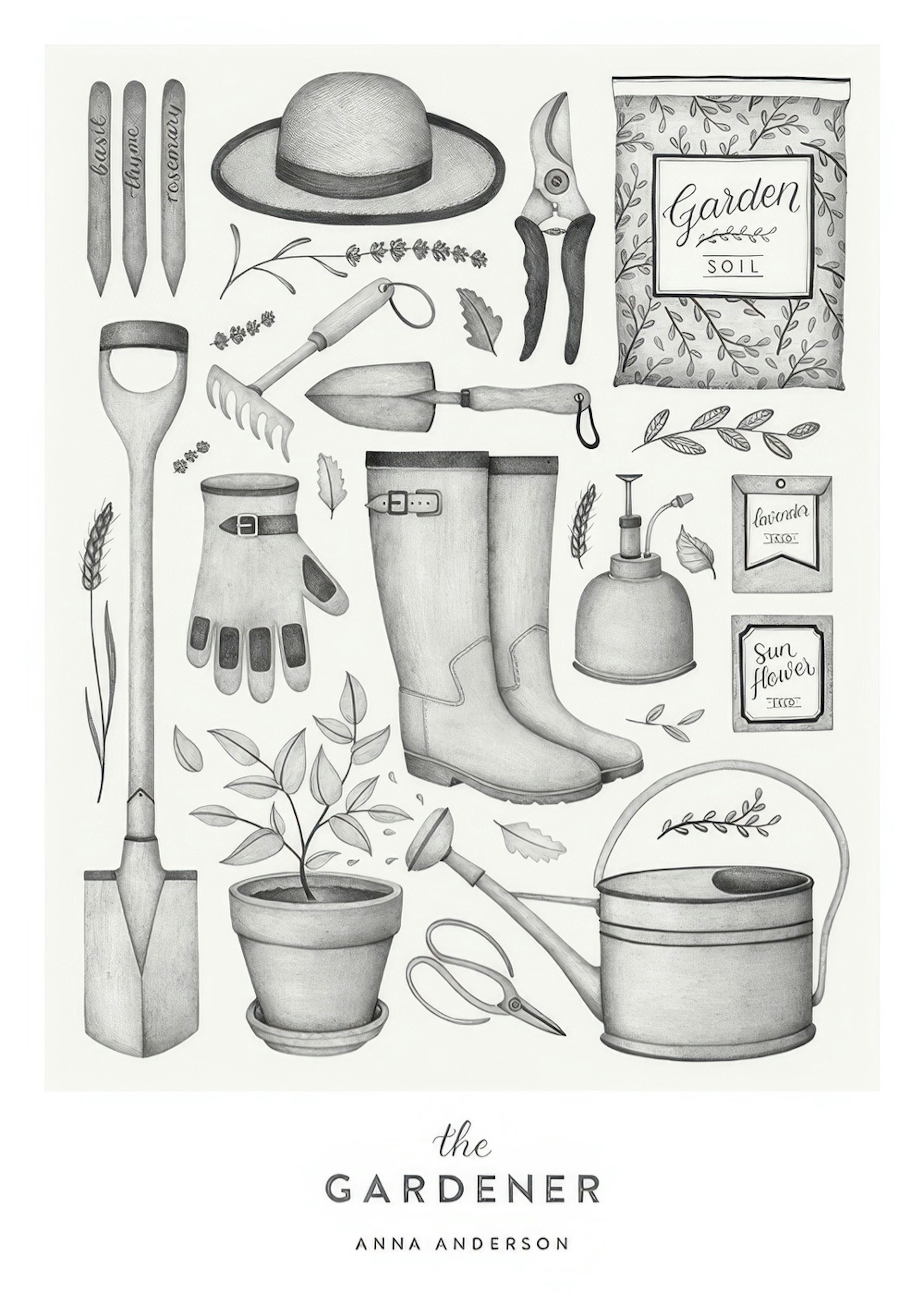 Le Jardinier Poster Personnalisé thumbnail