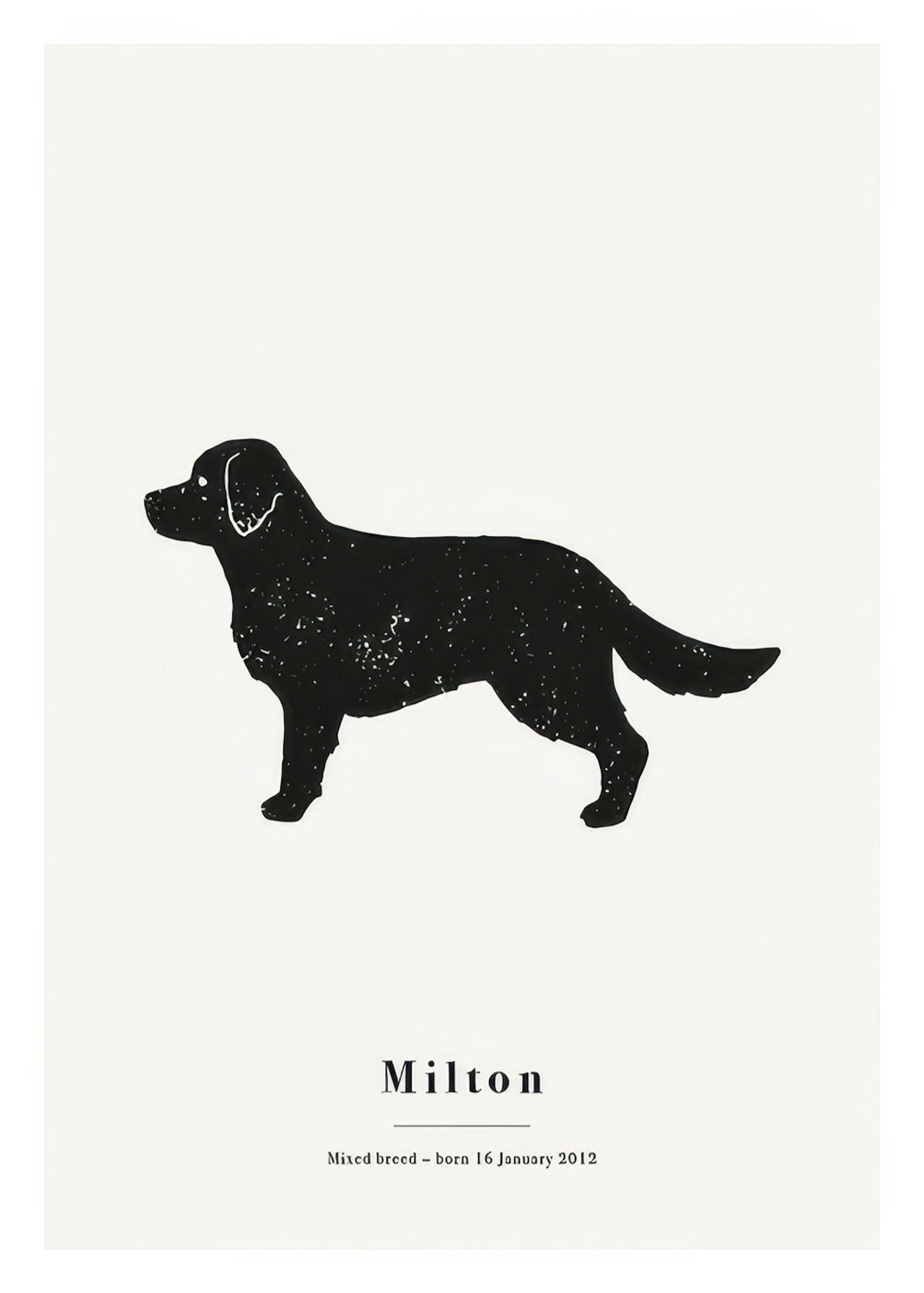 Mon Golden Retriever Poster Personnalisé thumbnail