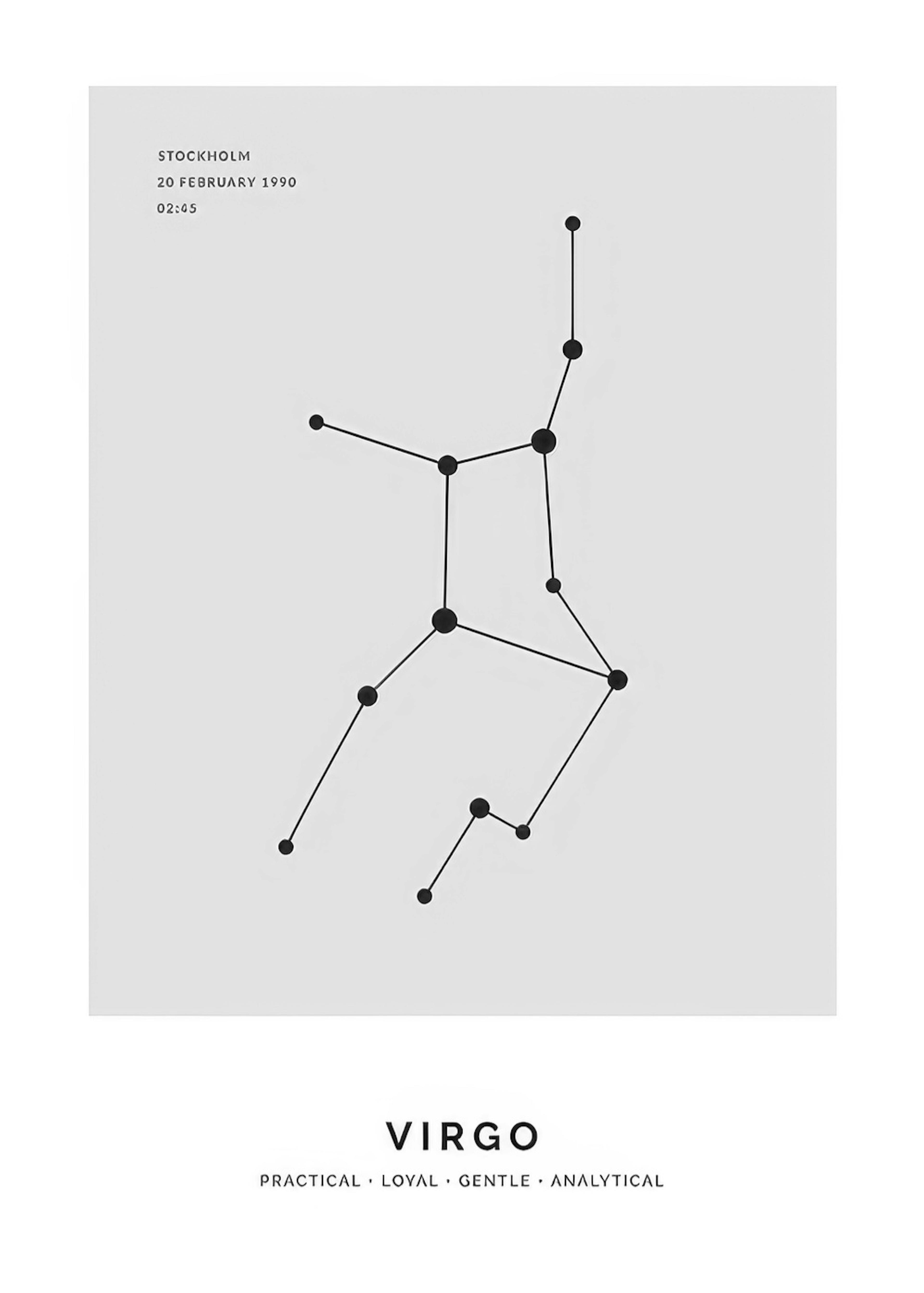 Constellation Grey Virgo Personal Poster thumbnail