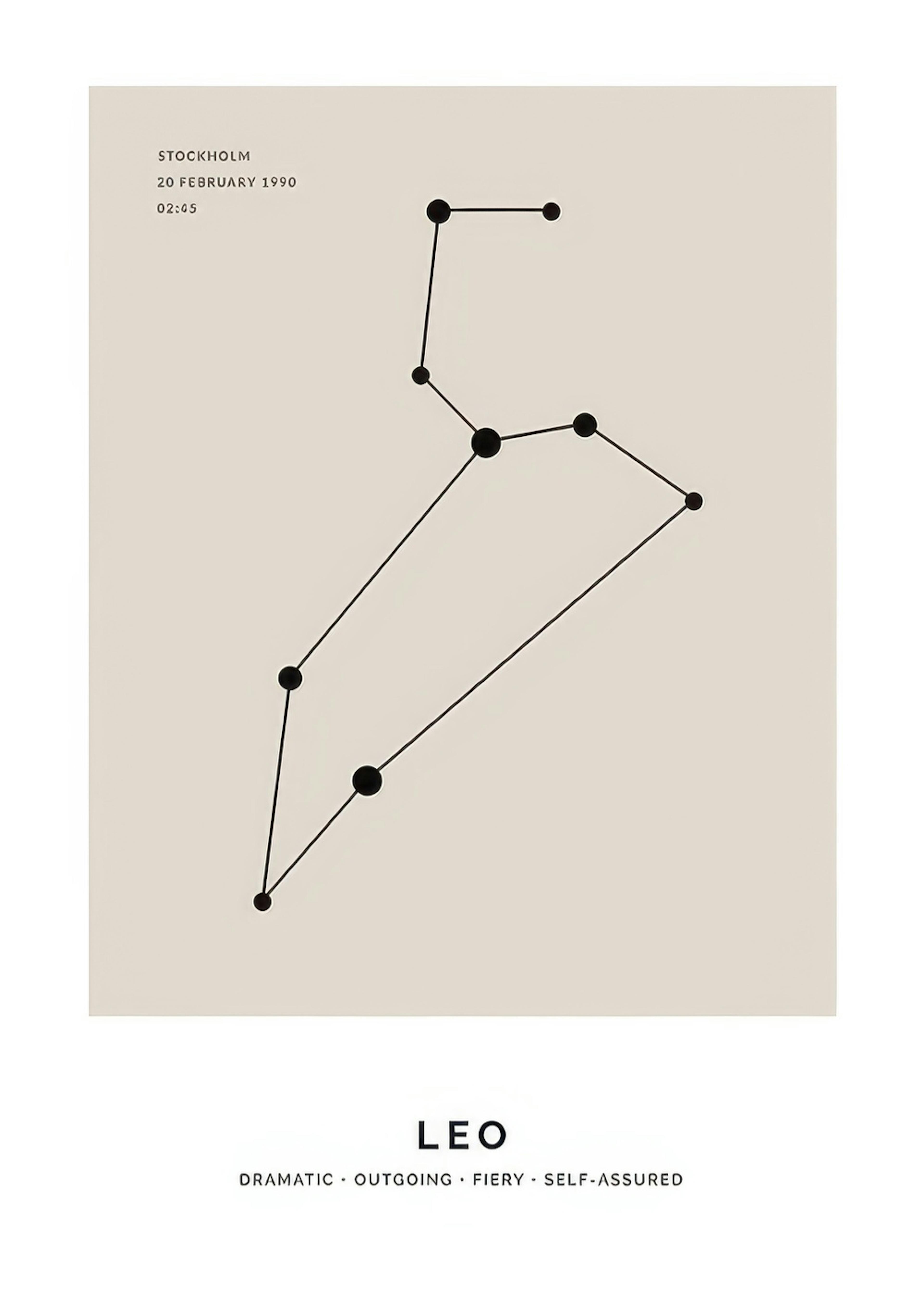 Constellation Beige Leo Personal Poster thumbnail