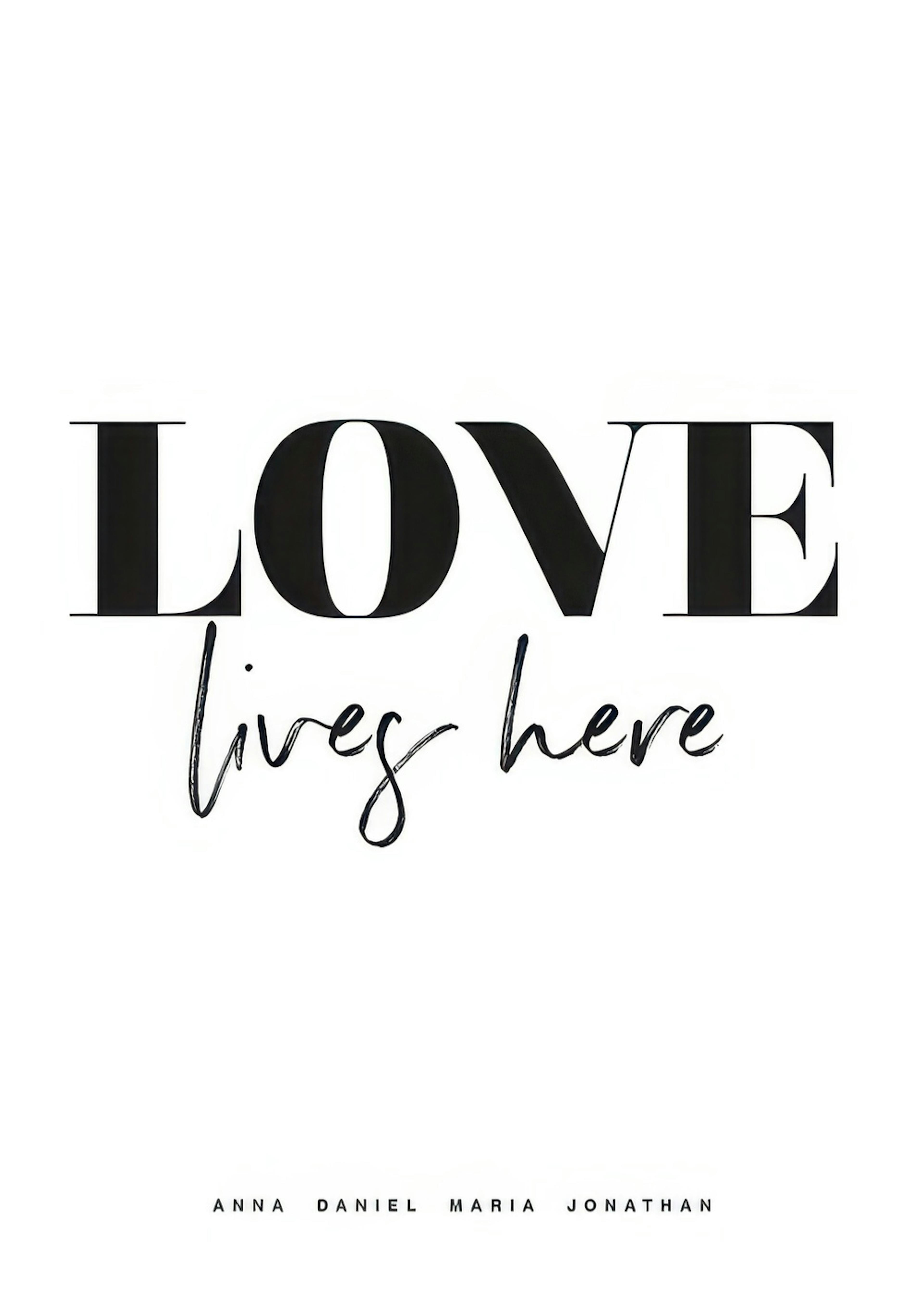 Love Lives Here No2 Personal Poster thumbnail
