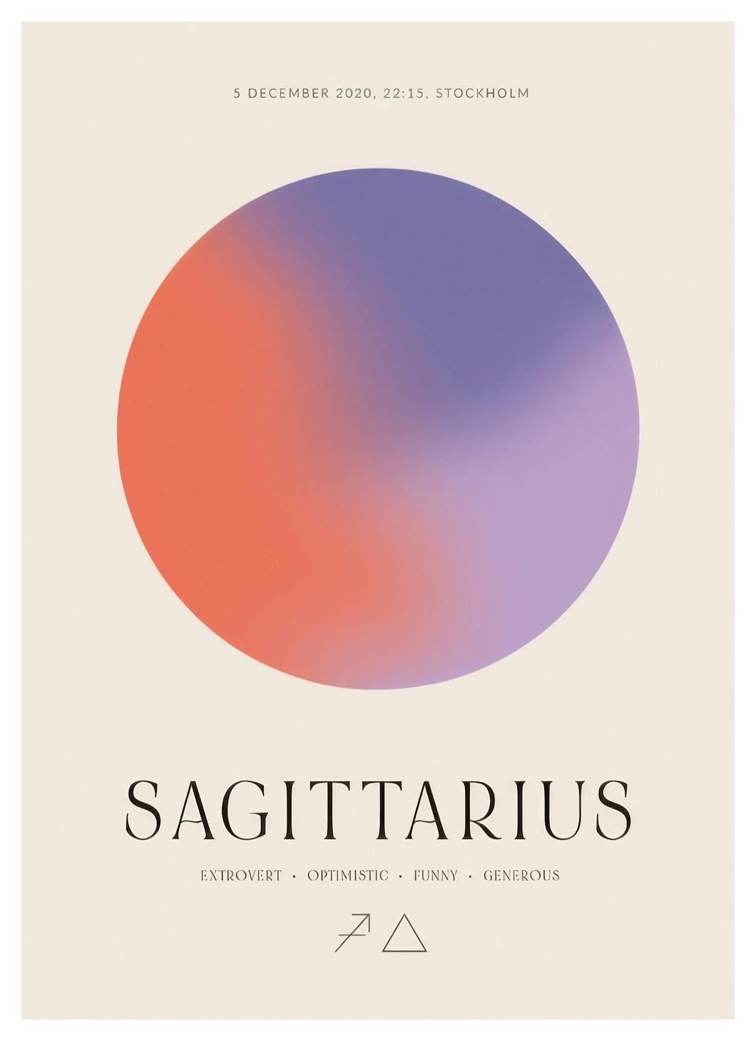 Aura Energy Sagittarius Personal Poster (50x70 cm) - Poster Store
