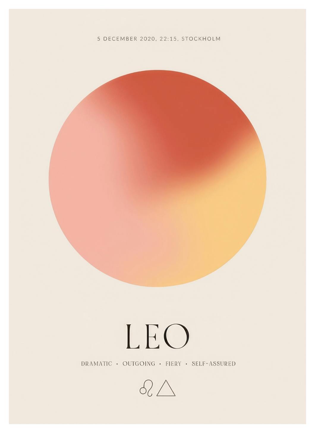Aura Energy Leo Personal Poster (30x40 cm) - Poster Store