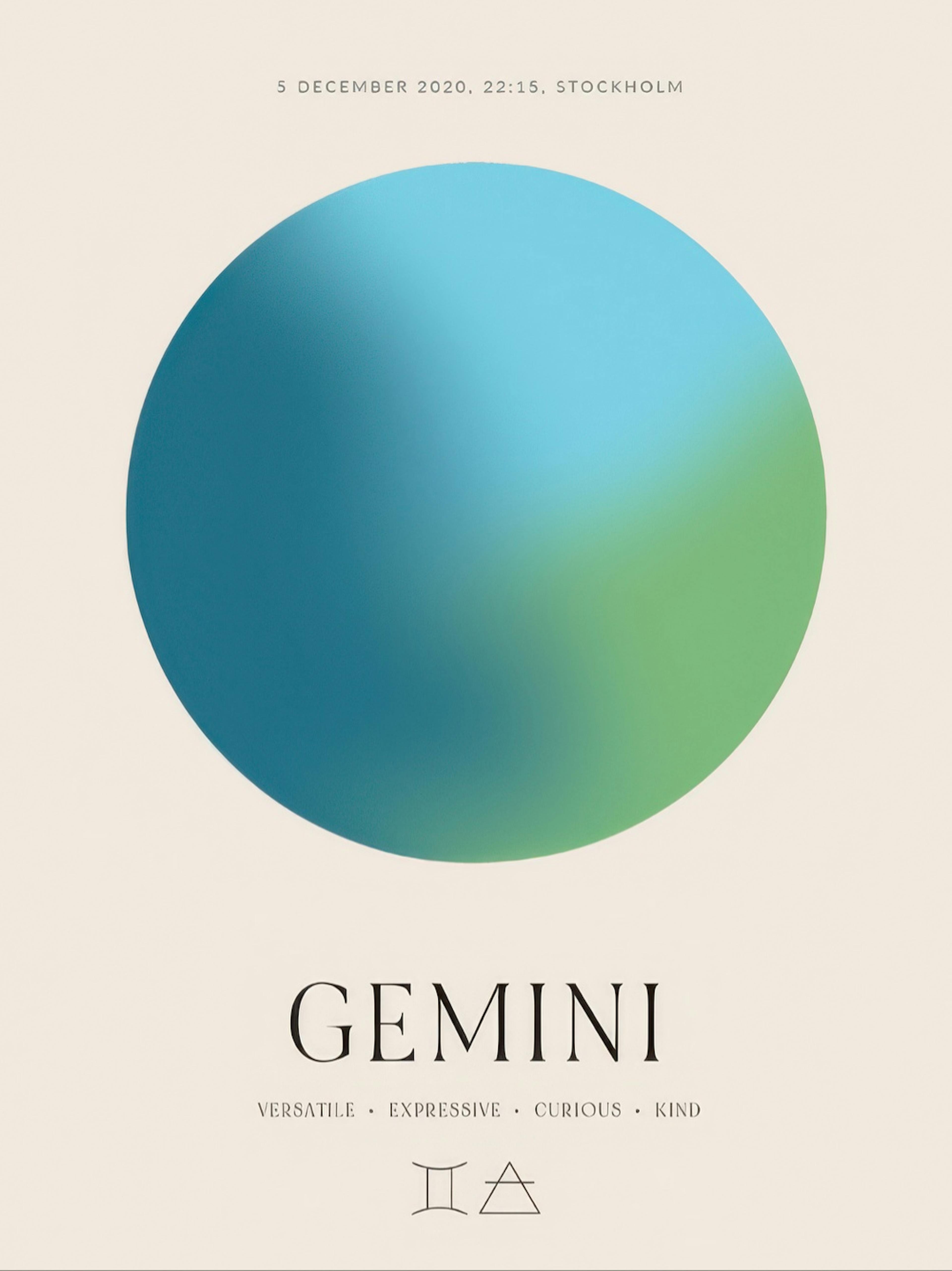 Aura Energy Gemini Personal Poster thumbnail