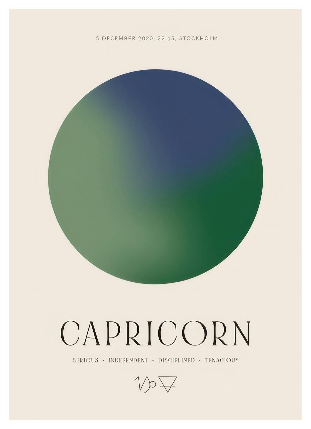 Aura Energy Capricorn Personal Poster (50x70 cm) - Poster Store
