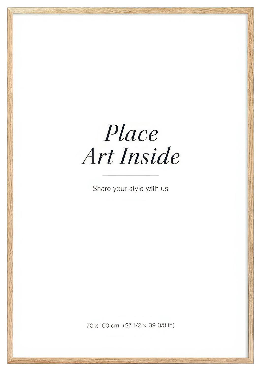 Fotolijst eiken 70x100 cm (70x100 cm) - Poster Store