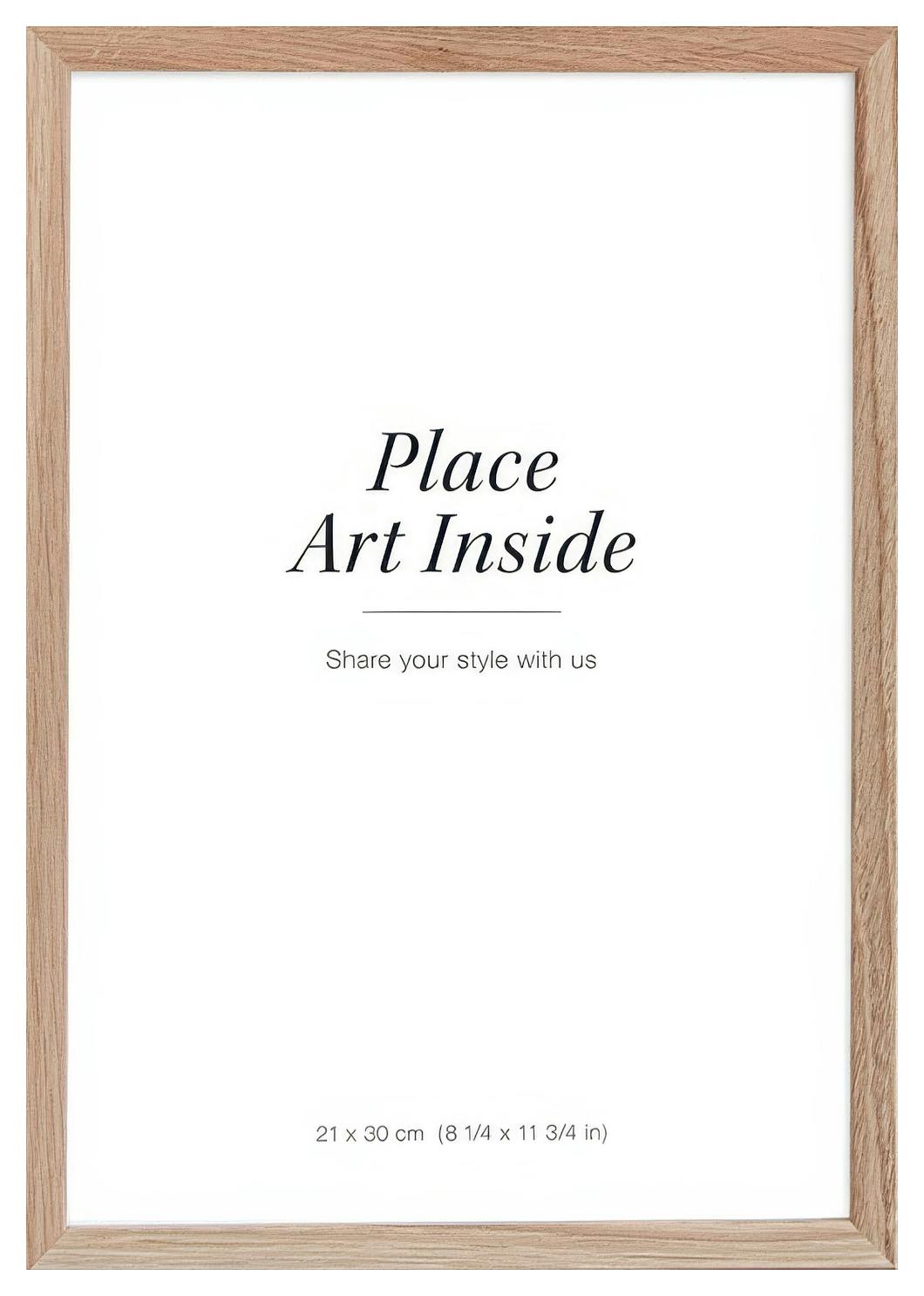 Fotolijst eiken 21x30 cm (A4) (21x30 cm) - Poster Store