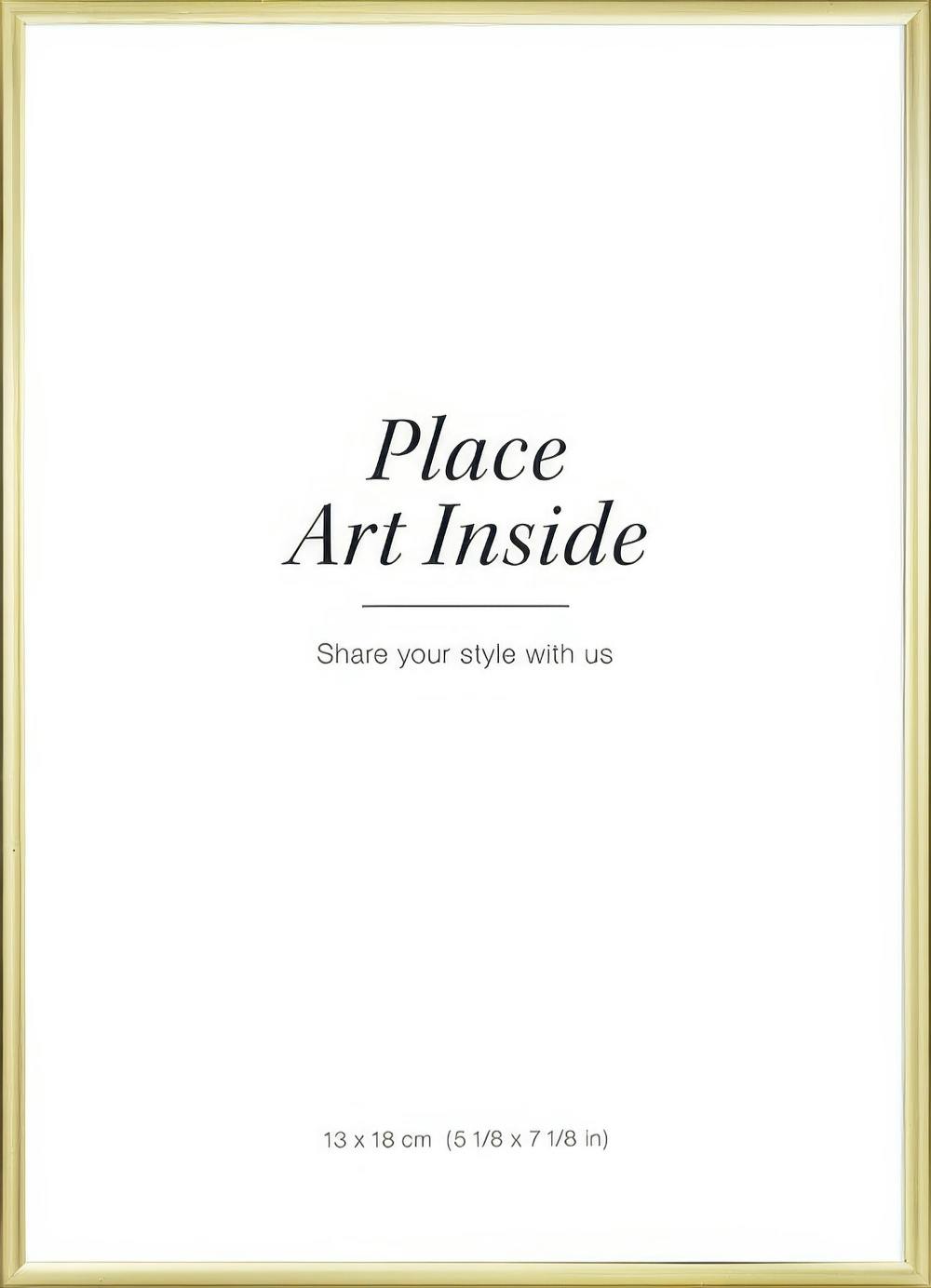 A poster with a white background and the text Place Art Inside, Share your style with us in black font.