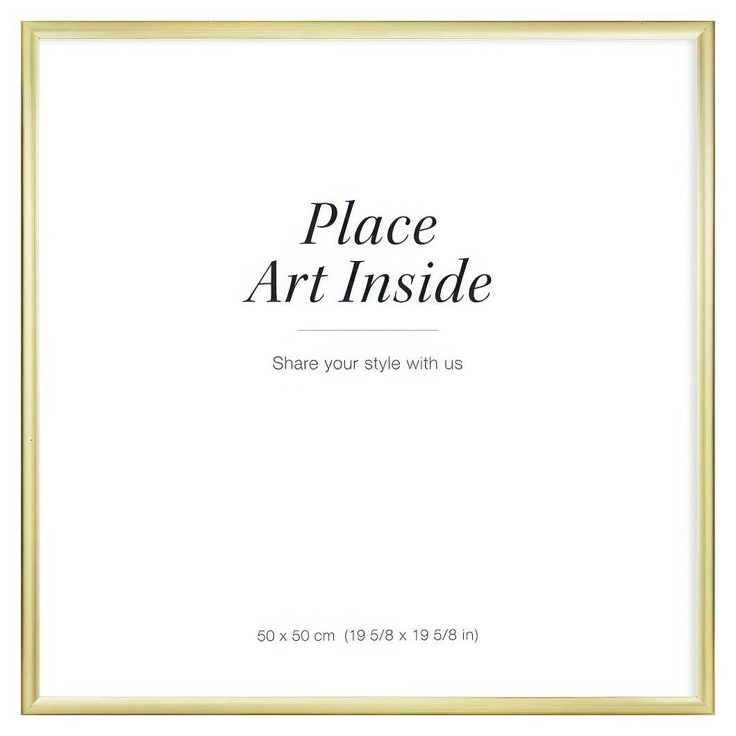 Fotolijst goud 50x50 cm (50x50 cm) - Poster Store