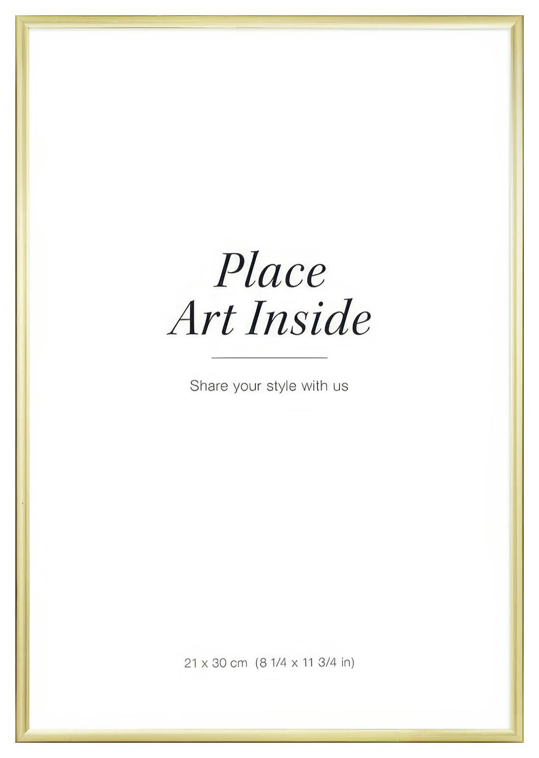 Gold Frame 21x30 cm (A4) (21x30 cm) - Poster Store High Quality Picture Frames