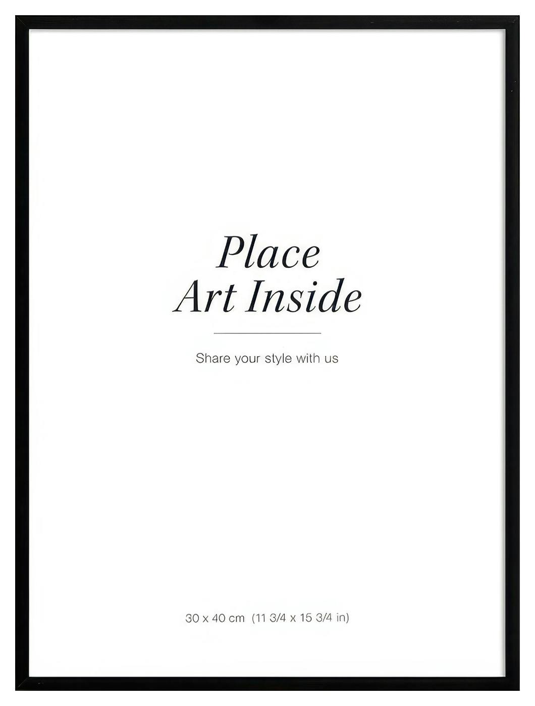 Fotolijst zwart metaal 30x40 cm (30x40 cm) - Poster Store