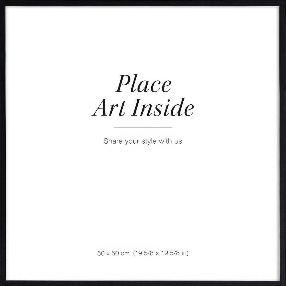 A poster with a white background and the text Place Art Inside in elegant black font.