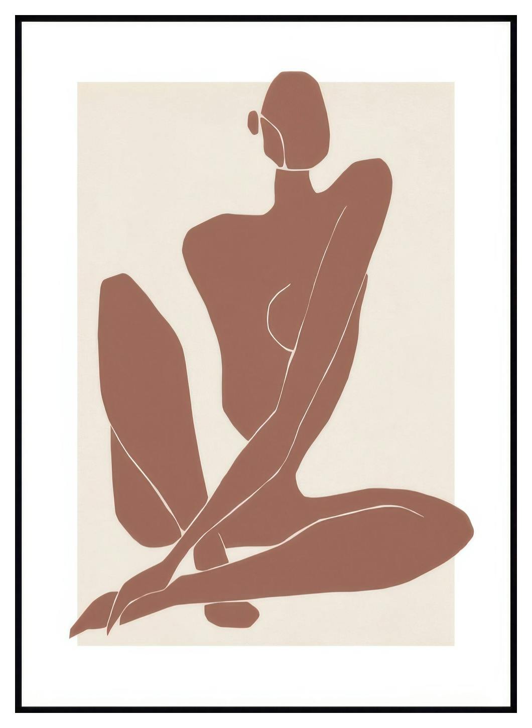 Abstract Silhouette No2 Poster (30x40 cm) - Poster Store