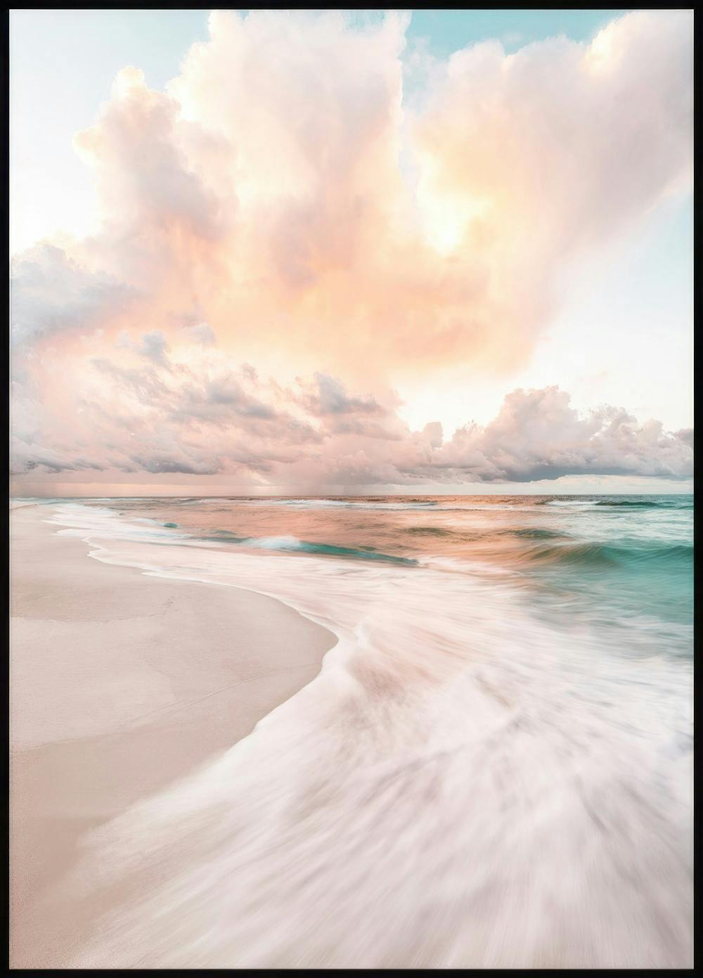 Coucher de Soleil Plage Poster 0