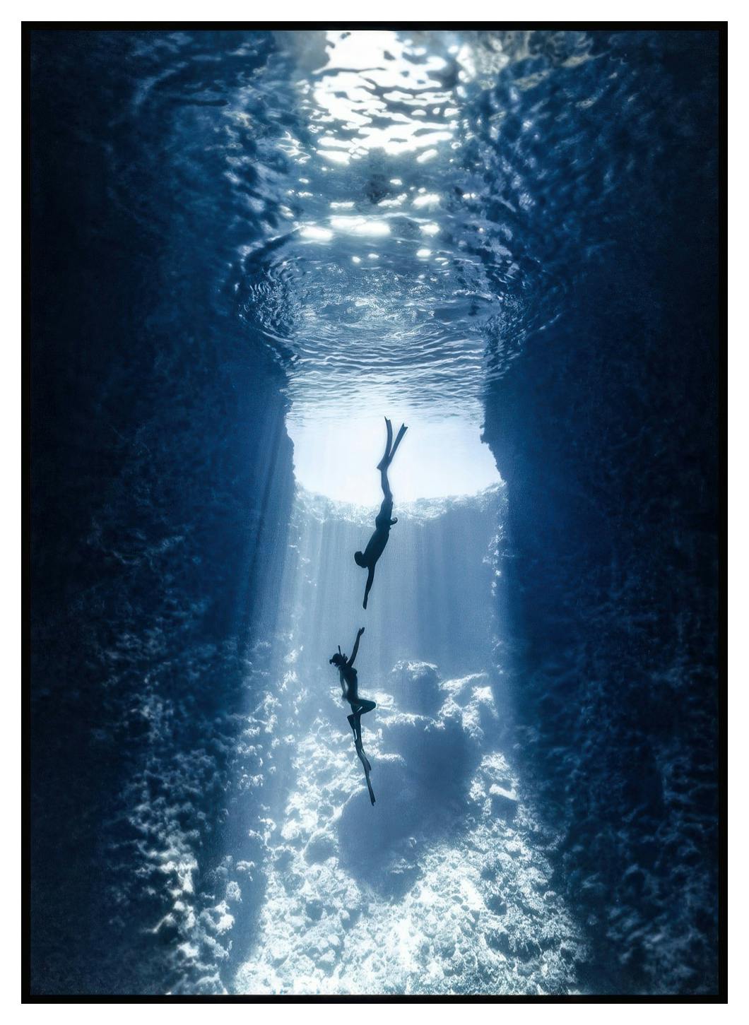 Dykkerpar Poster (21x30 cm) - Poster Store