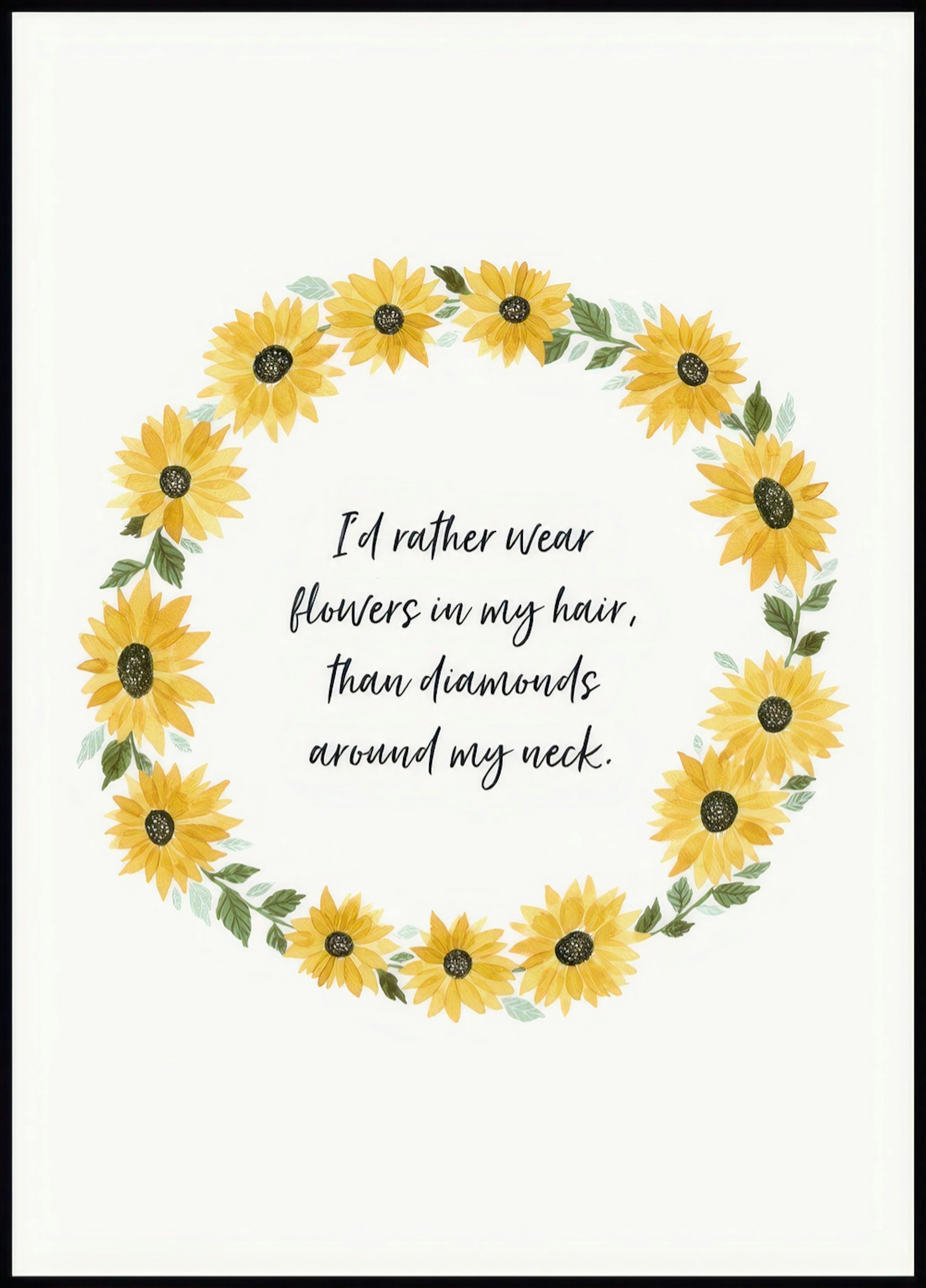 Flowers in my Hair Poster 0