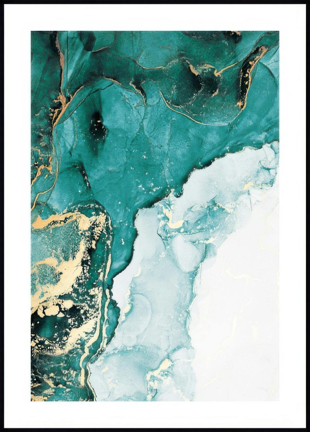 Turquoise Gold No2 Poster 0
