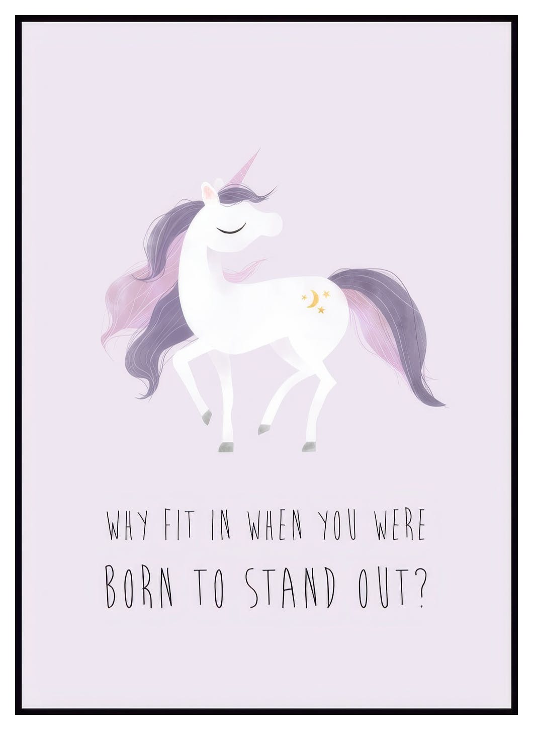 Poster Born to Stand Out (50x70 cm) - Poster Store