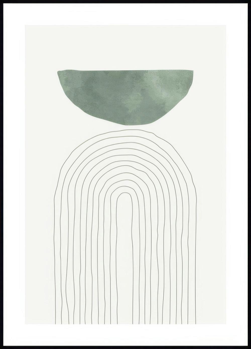 Green Arch Illustration No1 Poster 0
