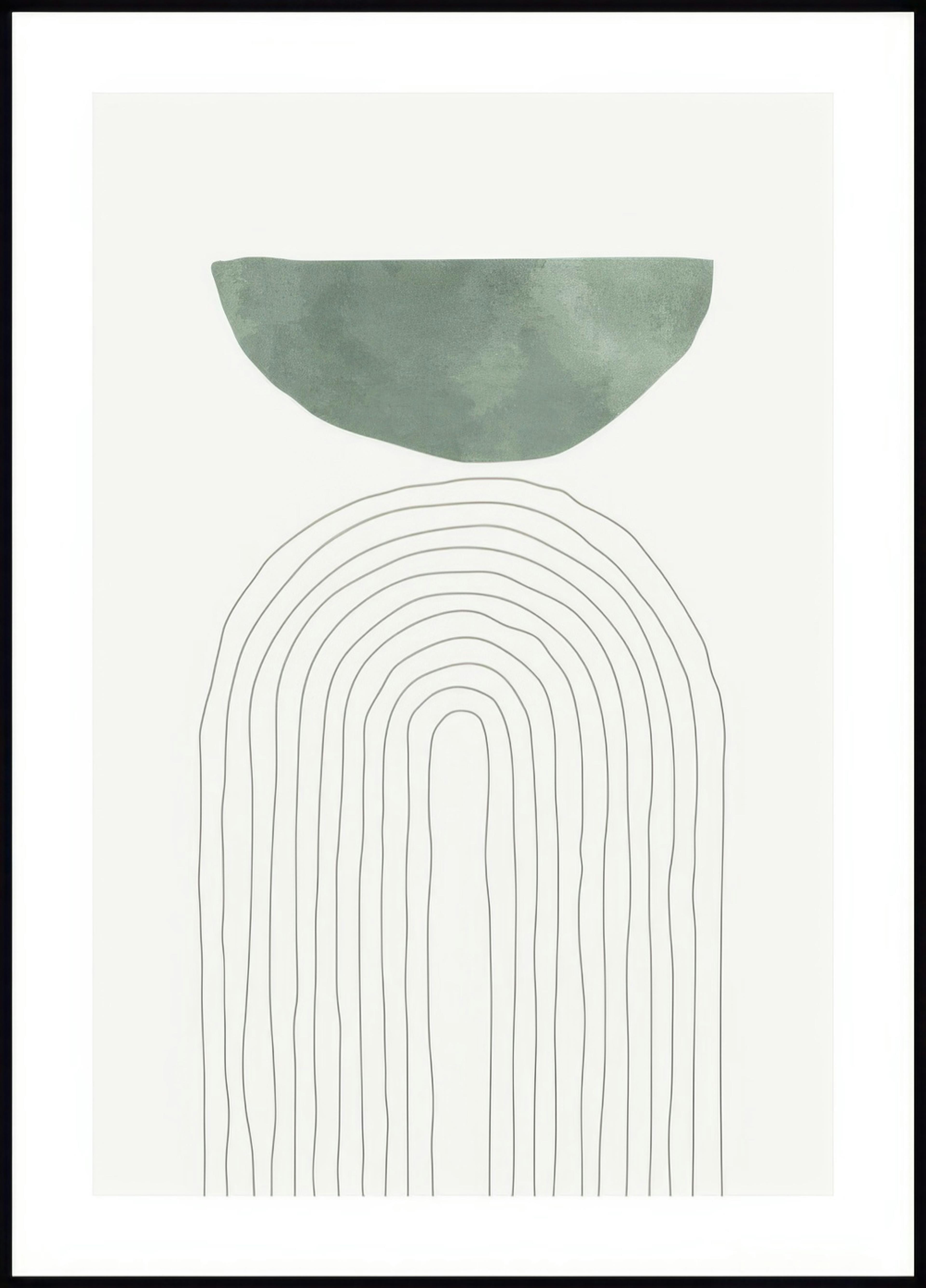 Green Arch Illustration No1 Poster 0