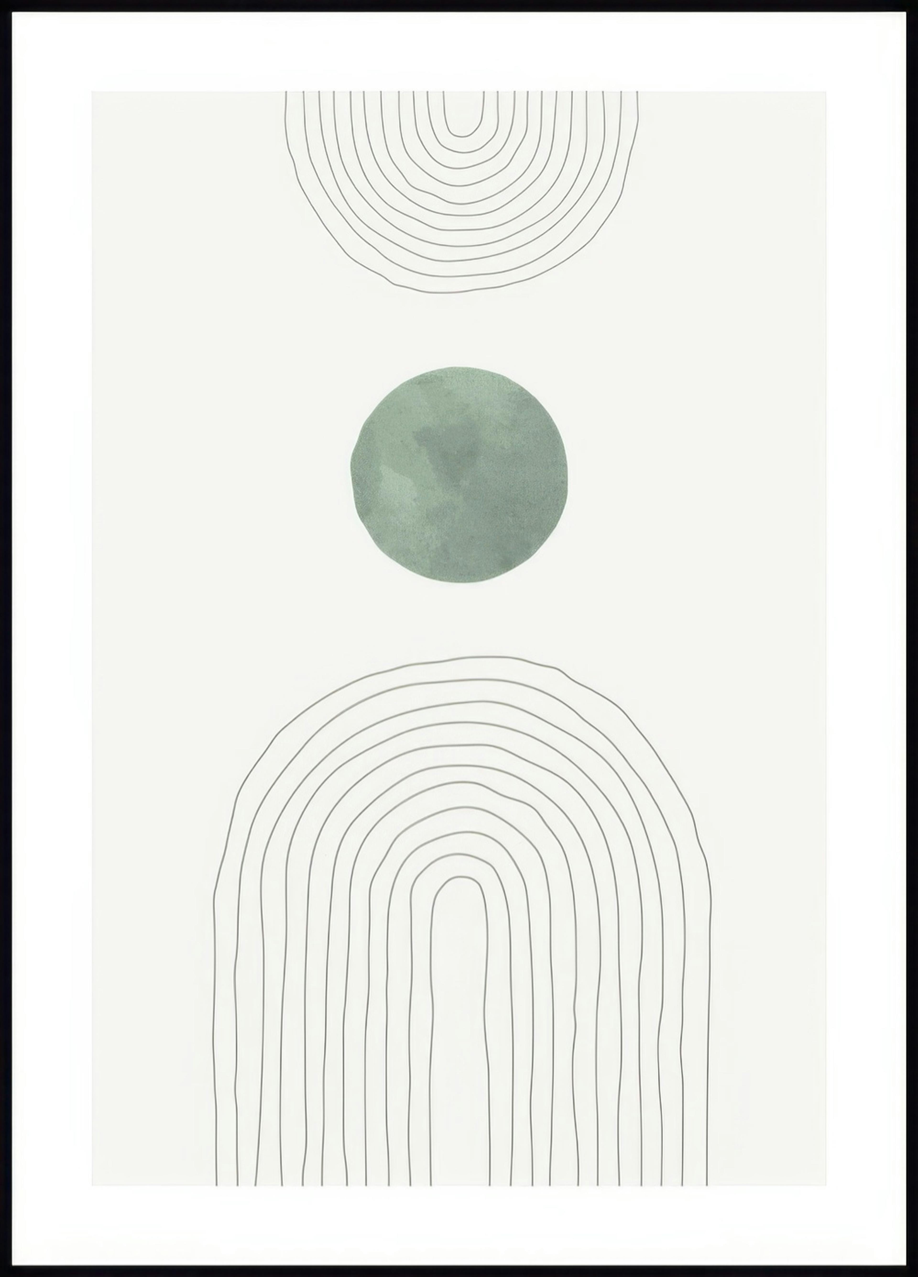 Grüner Bogen Illustration Nr2 Poster 0