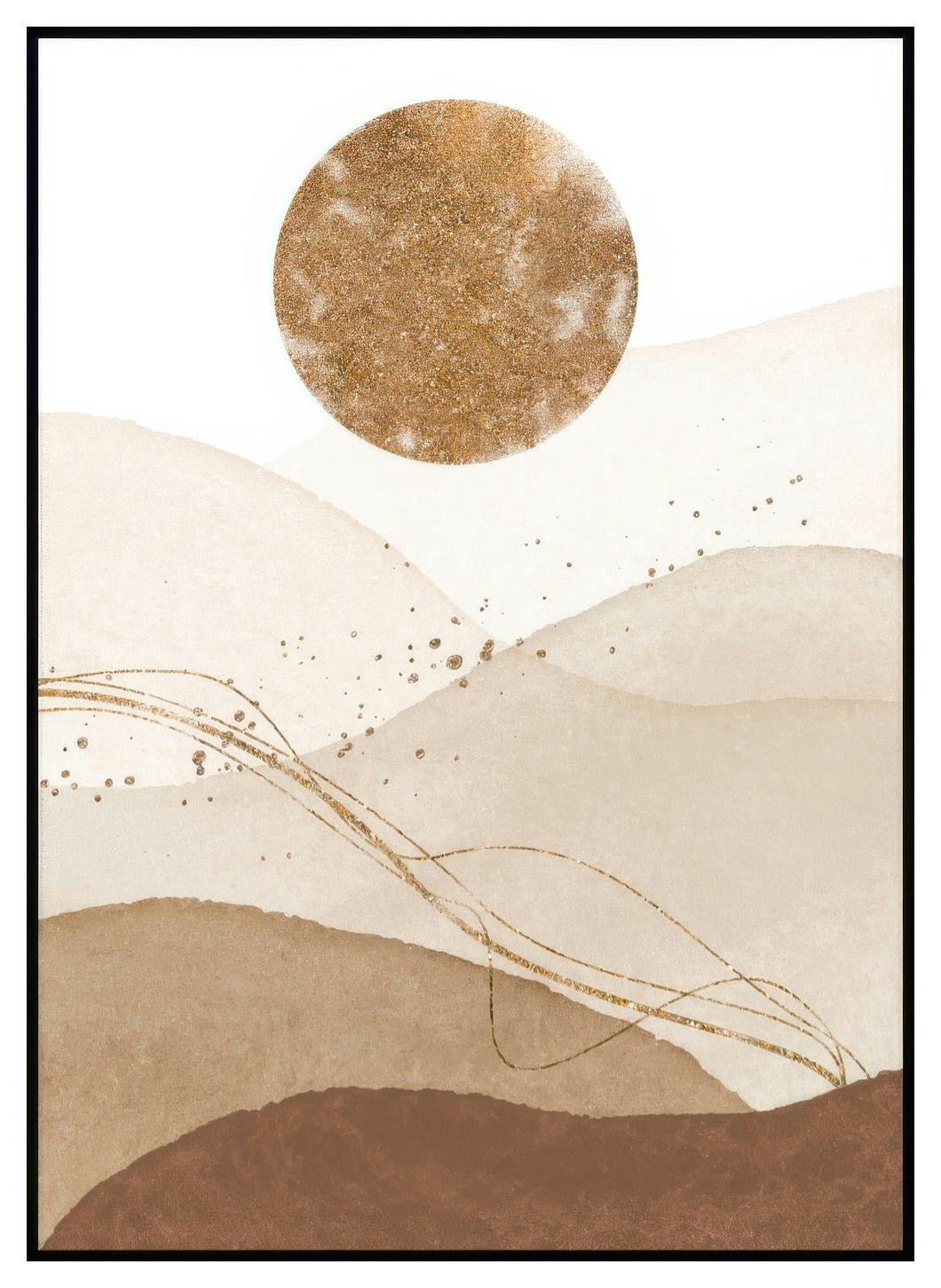 Guldig Sol Poster (30x40 cm) - Poster Store