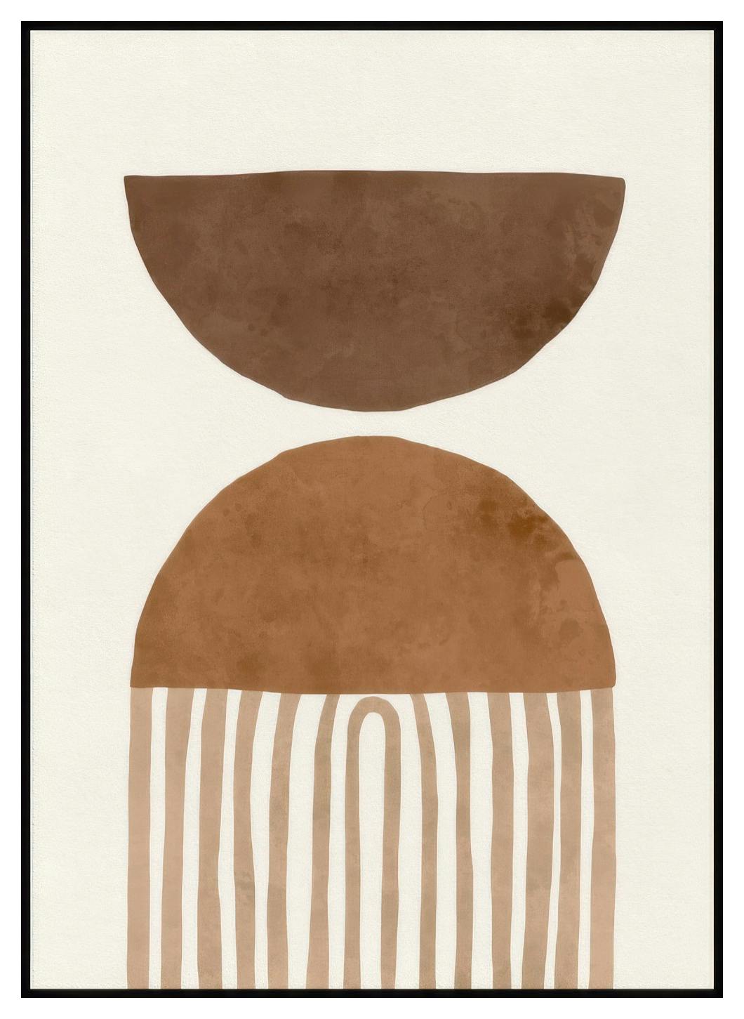 Arches brunes No1 Poster (50x70 cm) - Poster Store