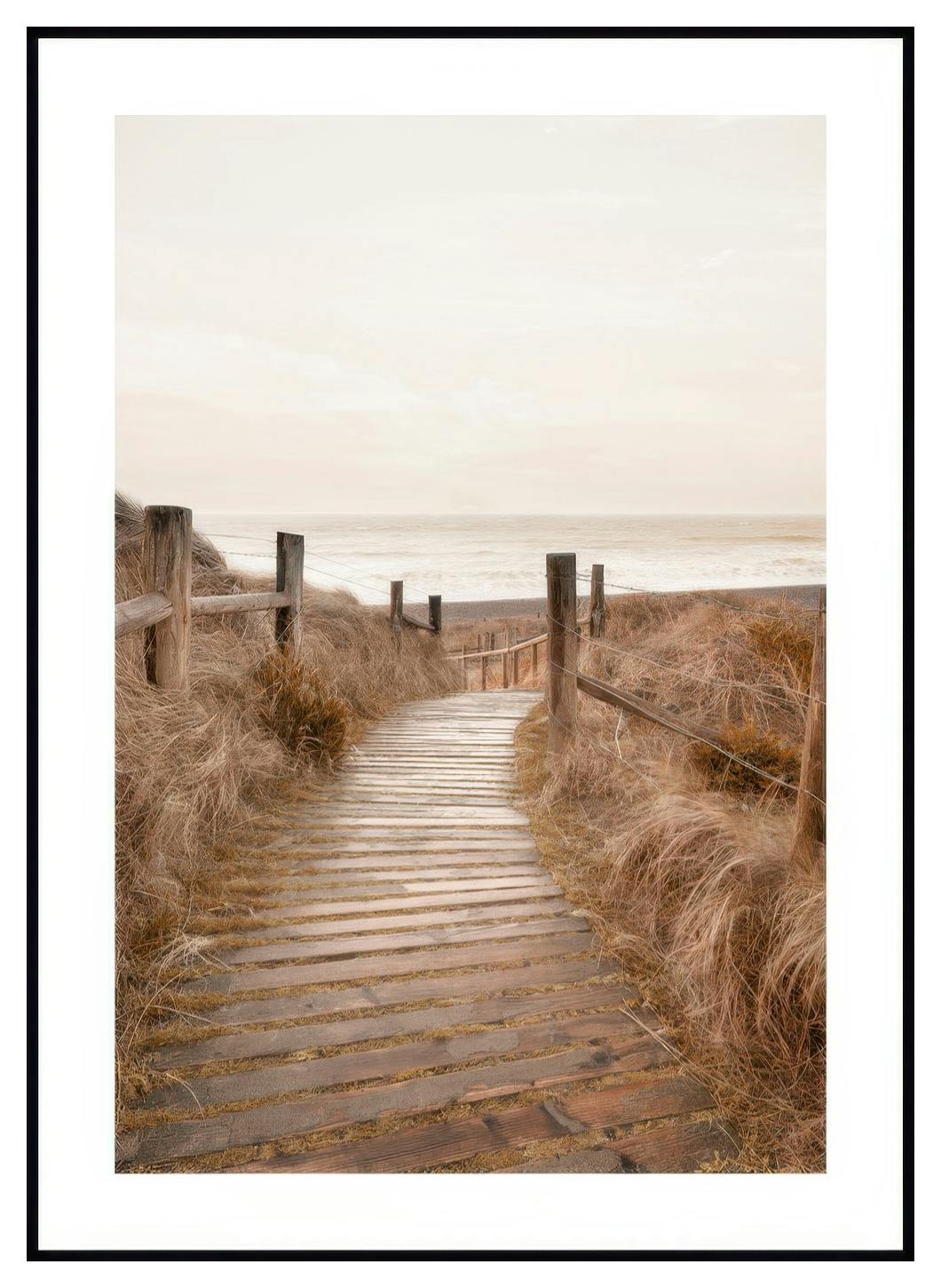 Plakat Mostem Na Plaże (30x40 cm) - Poster Store