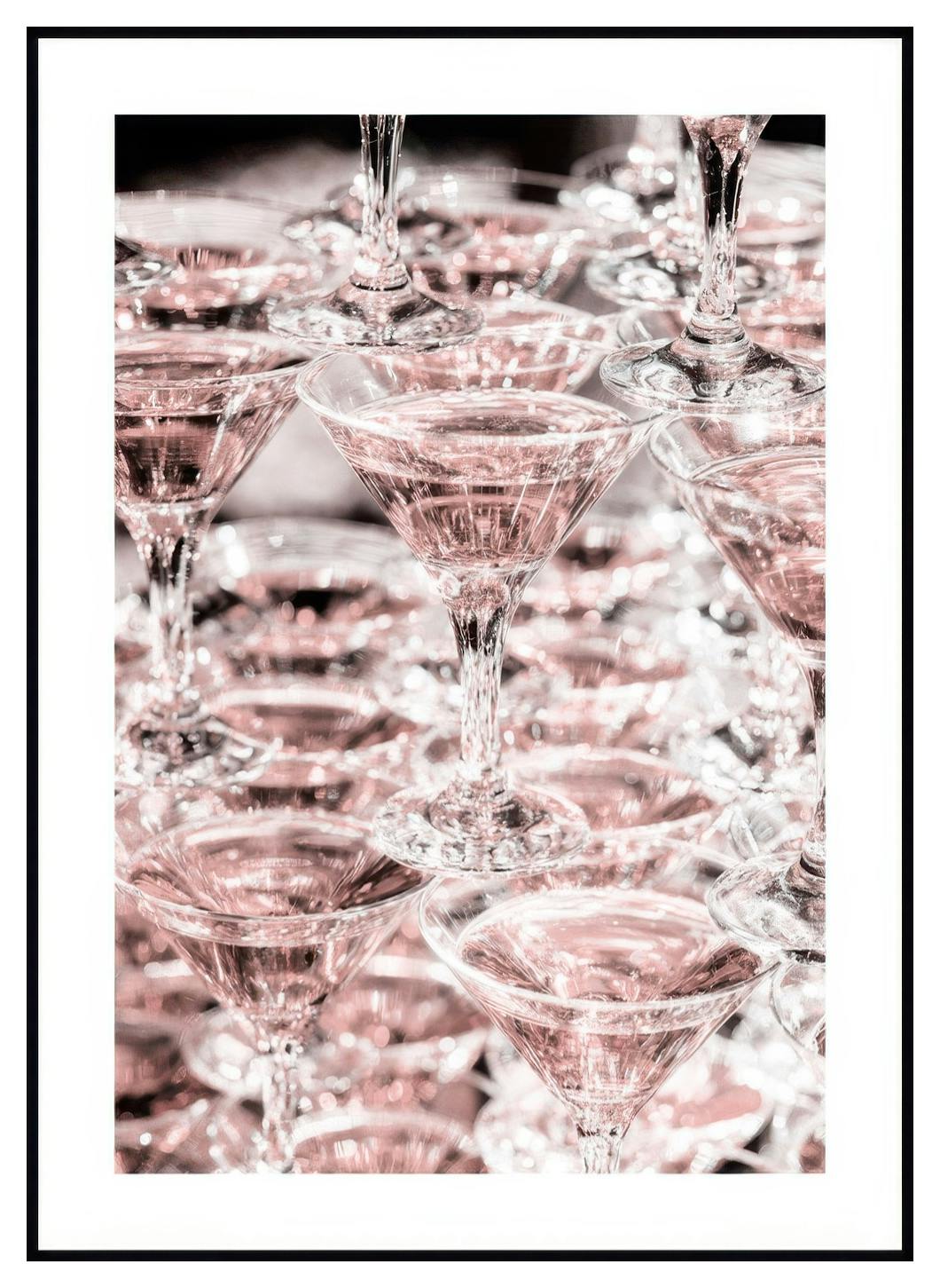 Roze Champagne Poster (50x70 cm) - Poster Store