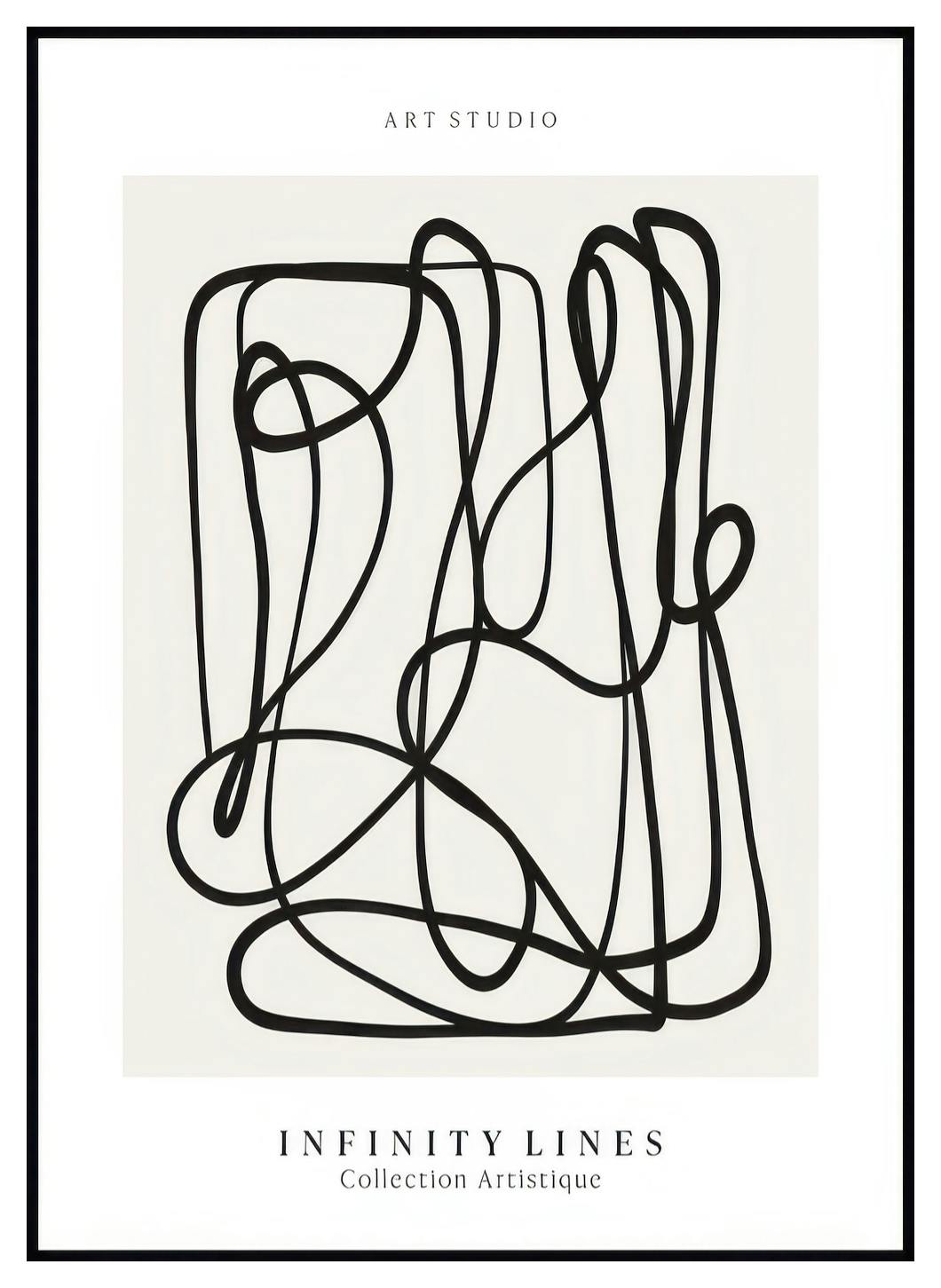 Lignes Infinies Poster (50x70 cm) - Poster Store