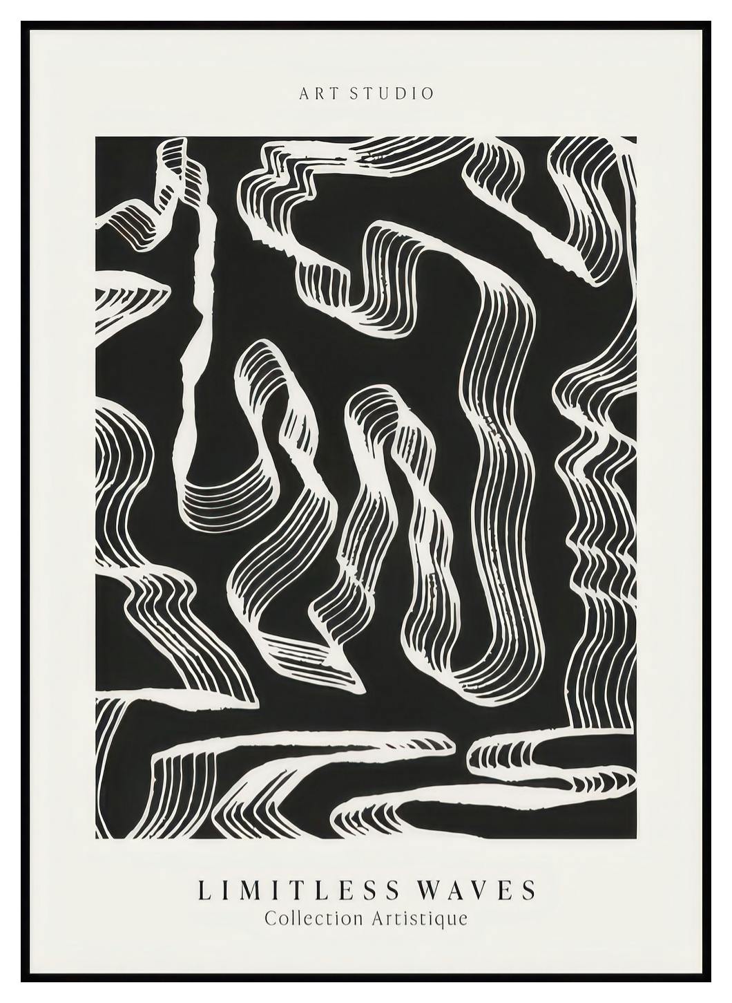 Vagues Sans Limites Poster (21x30 cm) - Poster Store